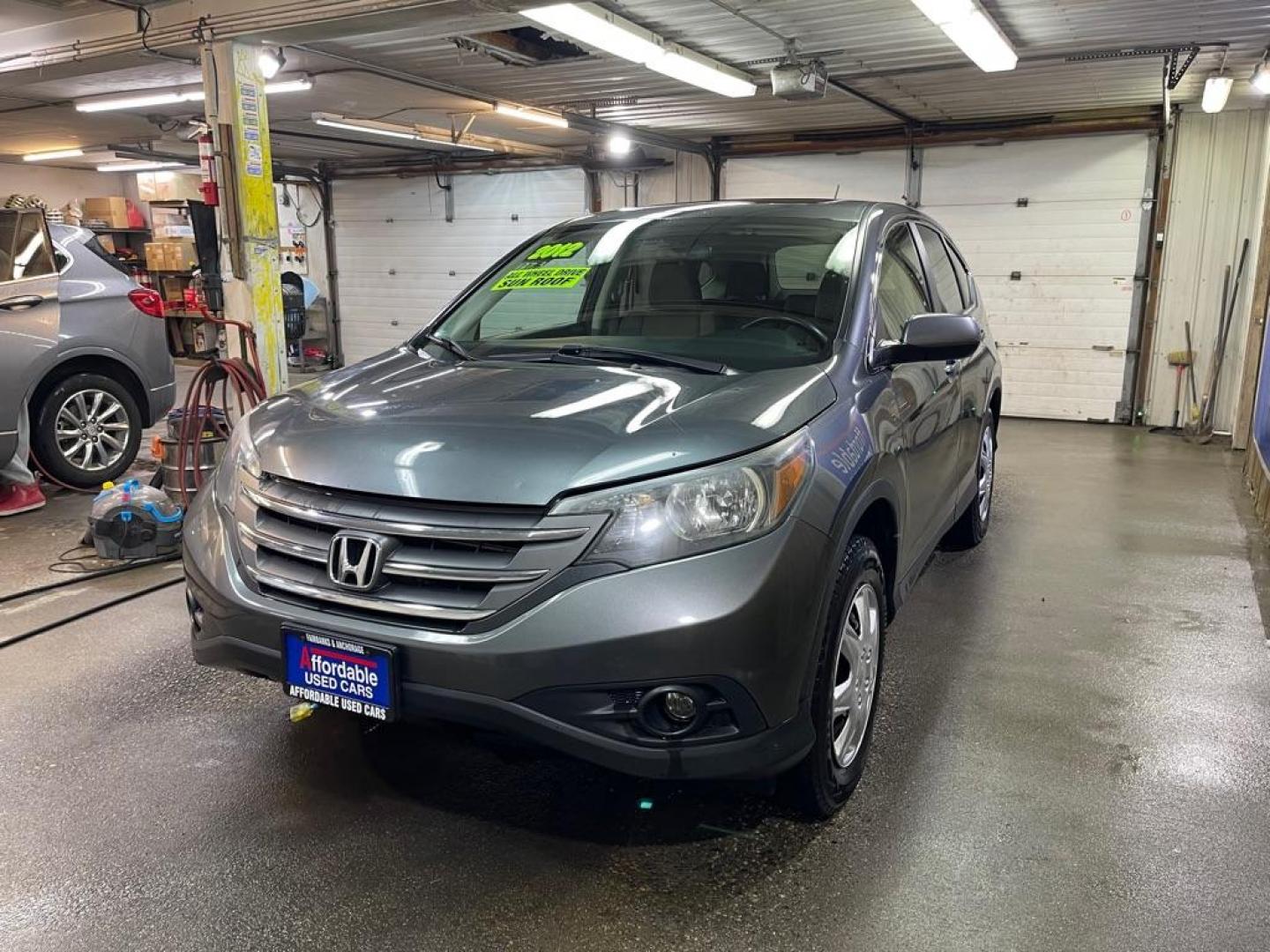 2012 GREY HONDA CR-V EX (2HKRM4H52CH) with an 2.4L engine, Automatic transmission, located at 2525 S. Cushman, Fairbanks, AK, 99701, (907) 452-5707, 64.824036, -147.712311 - Photo#1