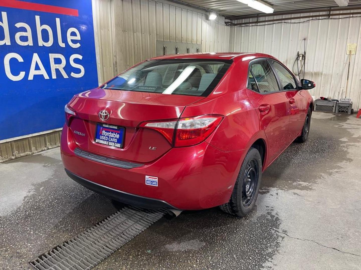 2015 RED TOYOTA COROLLA L (2T1BURHE7FC) with an 1.8L engine, Automatic transmission, located at 2525 S. Cushman, Fairbanks, AK, 99701, (907) 452-5707, 64.824036, -147.712311 - Photo#2