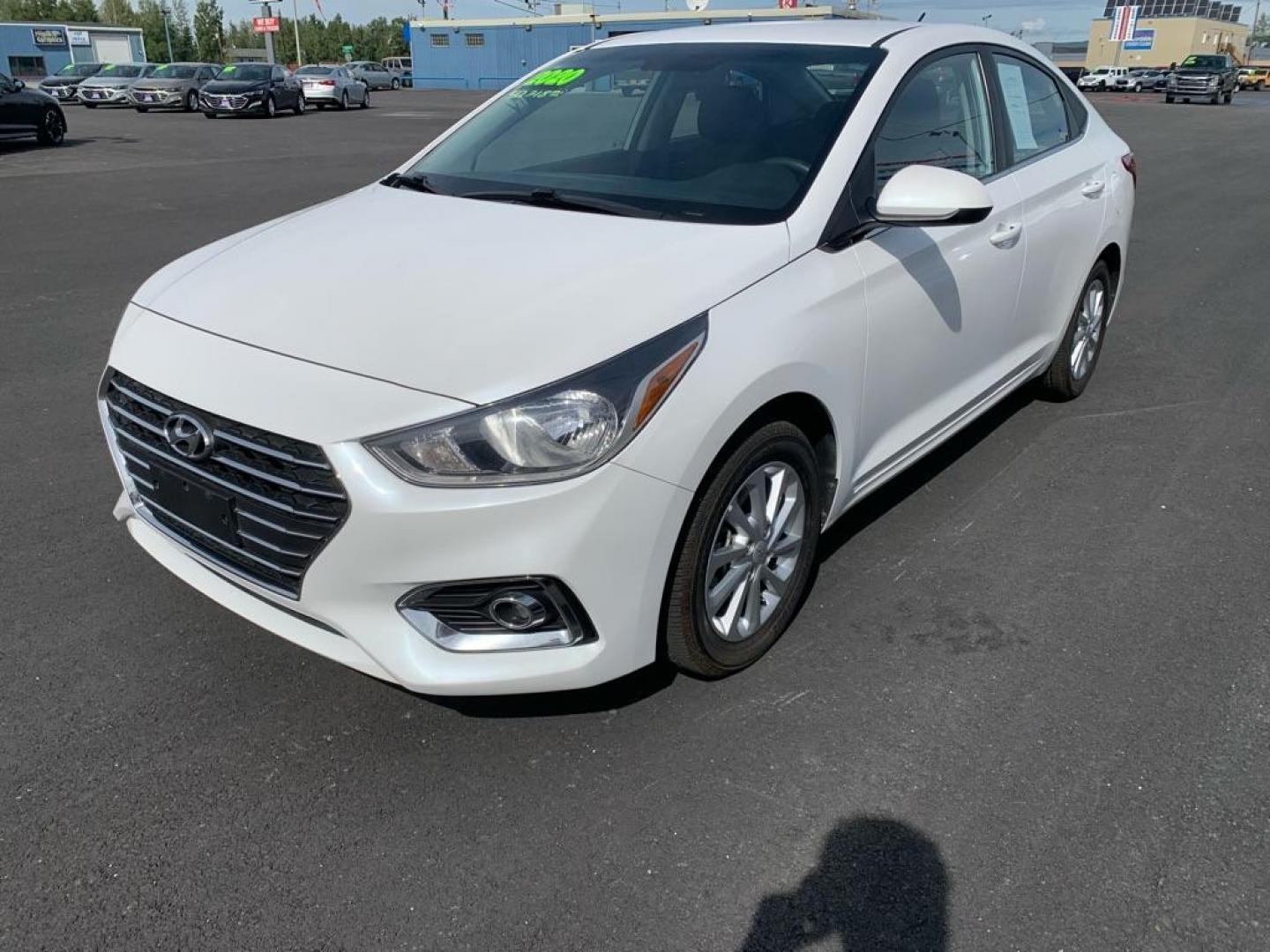 2020 WHITE HYUNDAI ACCENT SE (3KPC24A64LE) with an 1.6L engine, 6-Speed Manual transmission, located at 2525 S. Cushman, Fairbanks, AK, 99701, (907) 452-5707, 64.824036, -147.712311 - Photo#1