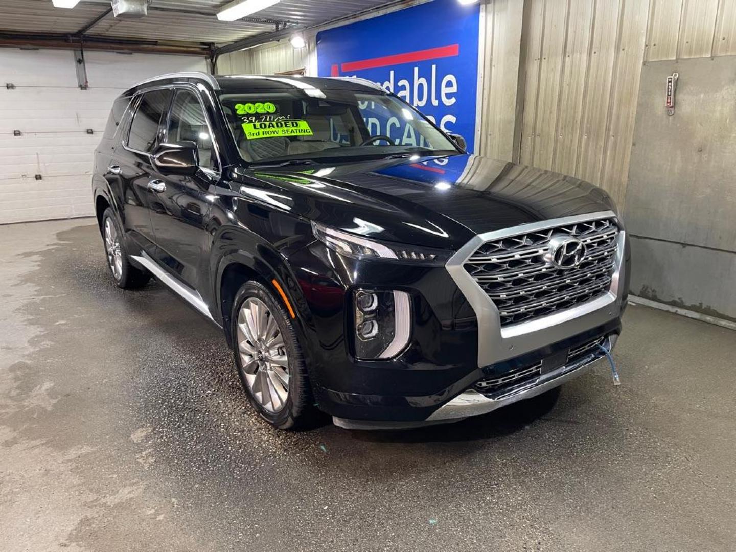 2020 BLACK HYUNDAI PALISADE LIMITED (KM8R54HE7LU) with an 3.8L engine, Automatic transmission, located at 2525 S. Cushman, Fairbanks, AK, 99701, (907) 452-5707, 64.824036, -147.712311 - Photo#0