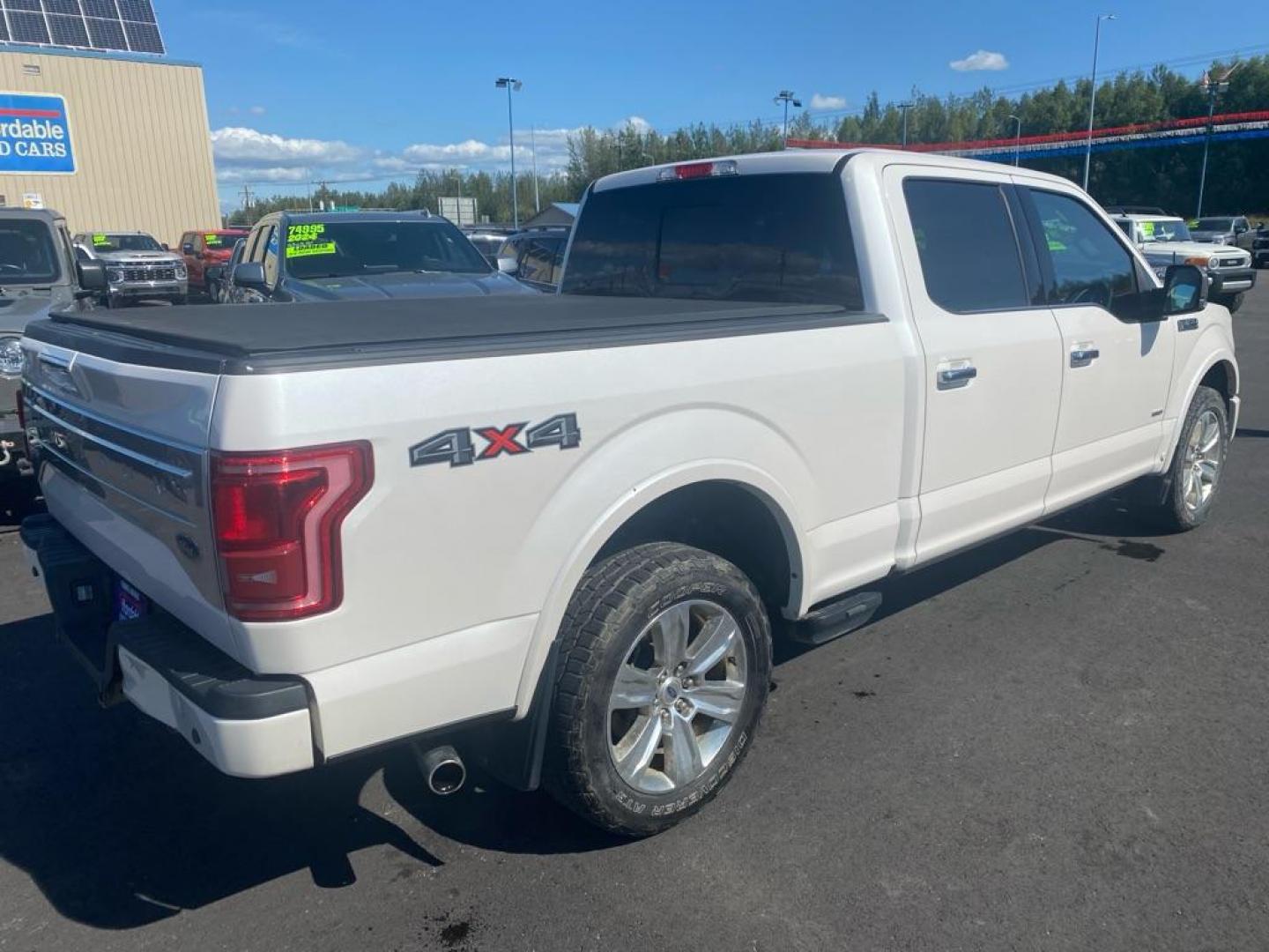 2016 WHITE FORD F150 Platinum SUPERCREW (1FTFW1EG7GF) with an 3.5L engine, Automatic transmission, located at 2525 S. Cushman, Fairbanks, AK, 99701, (907) 452-5707, 64.824036, -147.712311 - Photo#2