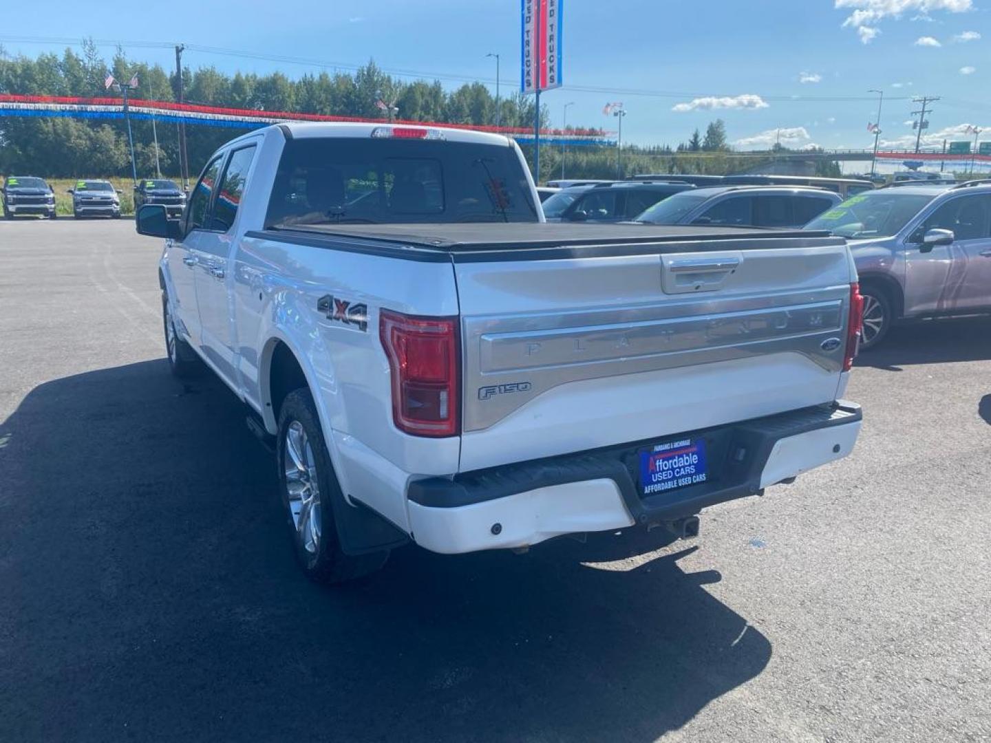 2016 WHITE FORD F150 Platinum SUPERCREW (1FTFW1EG7GF) with an 3.5L engine, Automatic transmission, located at 2525 S. Cushman, Fairbanks, AK, 99701, (907) 452-5707, 64.824036, -147.712311 - Photo#3