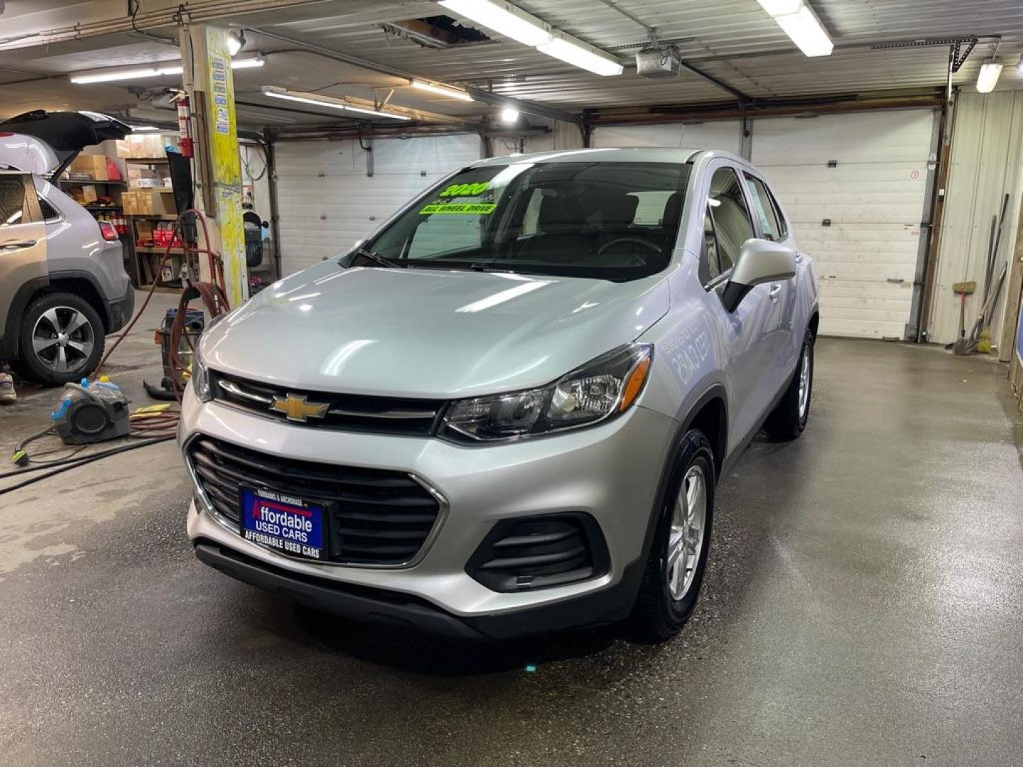 2020 SILVER CHEVROLET TRAX LS (3GNCJNSBXLL) with an 1.4L engine, Automatic transmission, located at 2525 S. Cushman, Fairbanks, AK, 99701, (907) 452-5707, 64.824036, -147.712311 - Photo#1