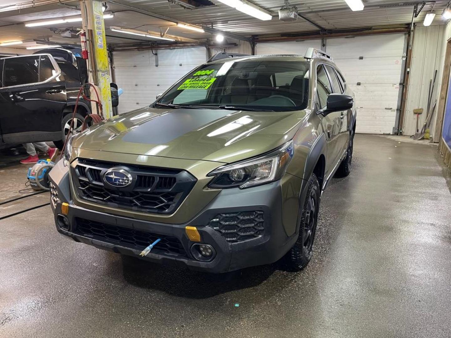 2024 GREEN SUBARU OUTBACK WILDERNESS (4S4BTGUD4R3) with an 2.4L engine, Automatic transmission, located at 2525 S. Cushman, Fairbanks, AK, 99701, (907) 452-5707, 64.824036, -147.712311 - Photo#1