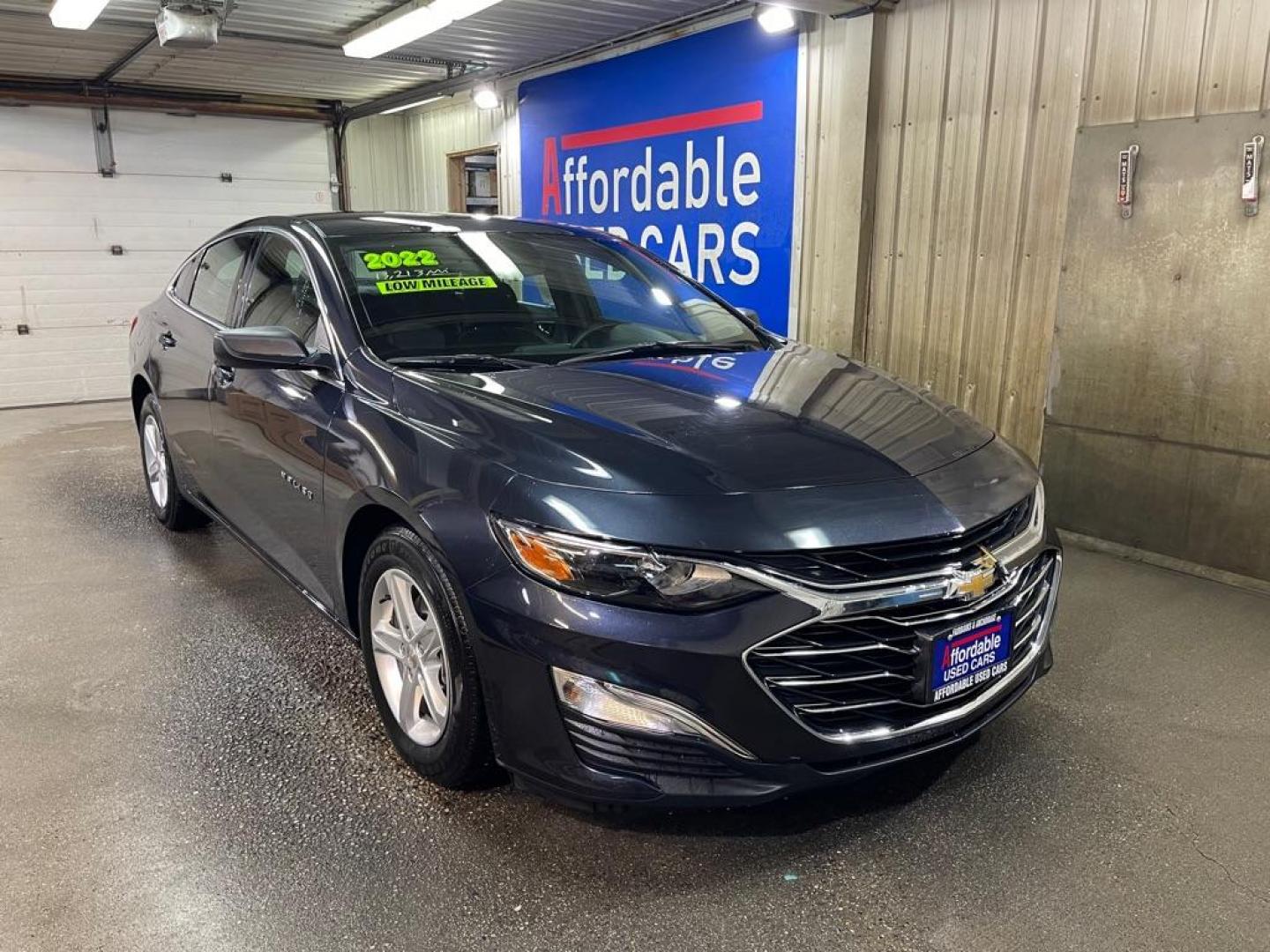 2022 BLUE CHEVROLET MALIBU LS (1G1ZB5STXNF) with an 1.5L engine, Continuously Variable transmission, located at 2525 S. Cushman, Fairbanks, AK, 99701, (907) 452-5707, 64.824036, -147.712311 - Photo#0