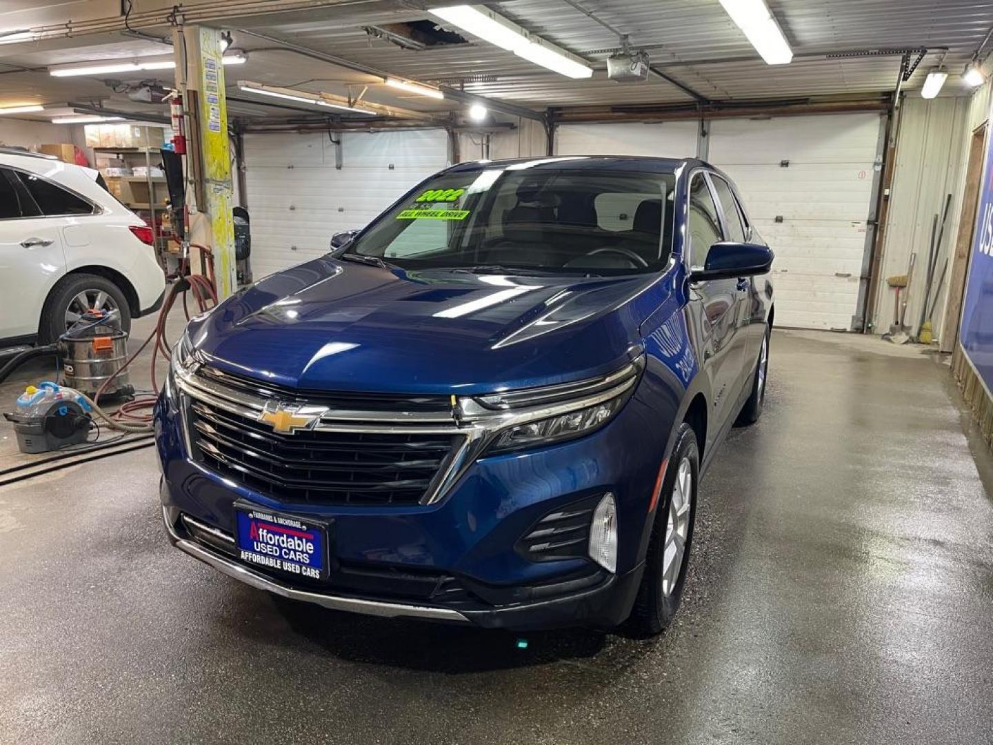 2022 BLUE CHEVROLET EQUINOX LT (3GNAXUEVXNL) with an 1.5L engine, Automatic transmission, located at 2525 S. Cushman, Fairbanks, AK, 99701, (907) 452-5707, 64.824036, -147.712311 - Photo#1