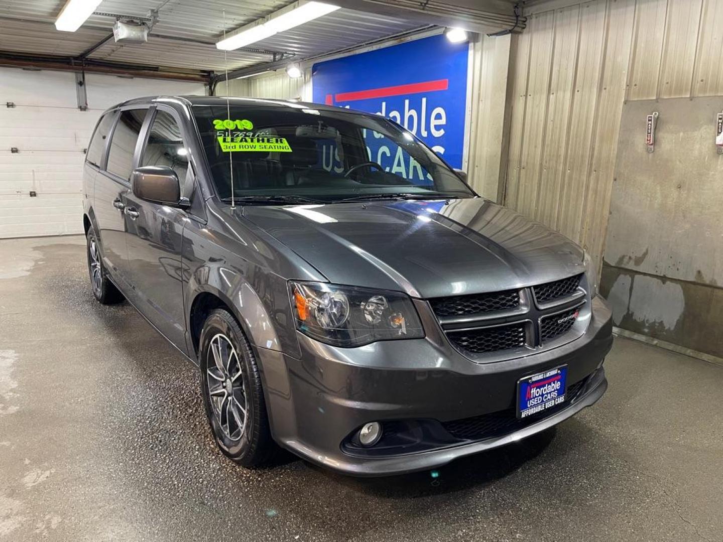 2019 GREY DODGE GRAND CARAVAN GT (2C4RDGEG1KR) with an 3.6L engine, Automatic transmission, located at 2525 S. Cushman, Fairbanks, AK, 99701, (907) 452-5707, 64.824036, -147.712311 - Photo#0