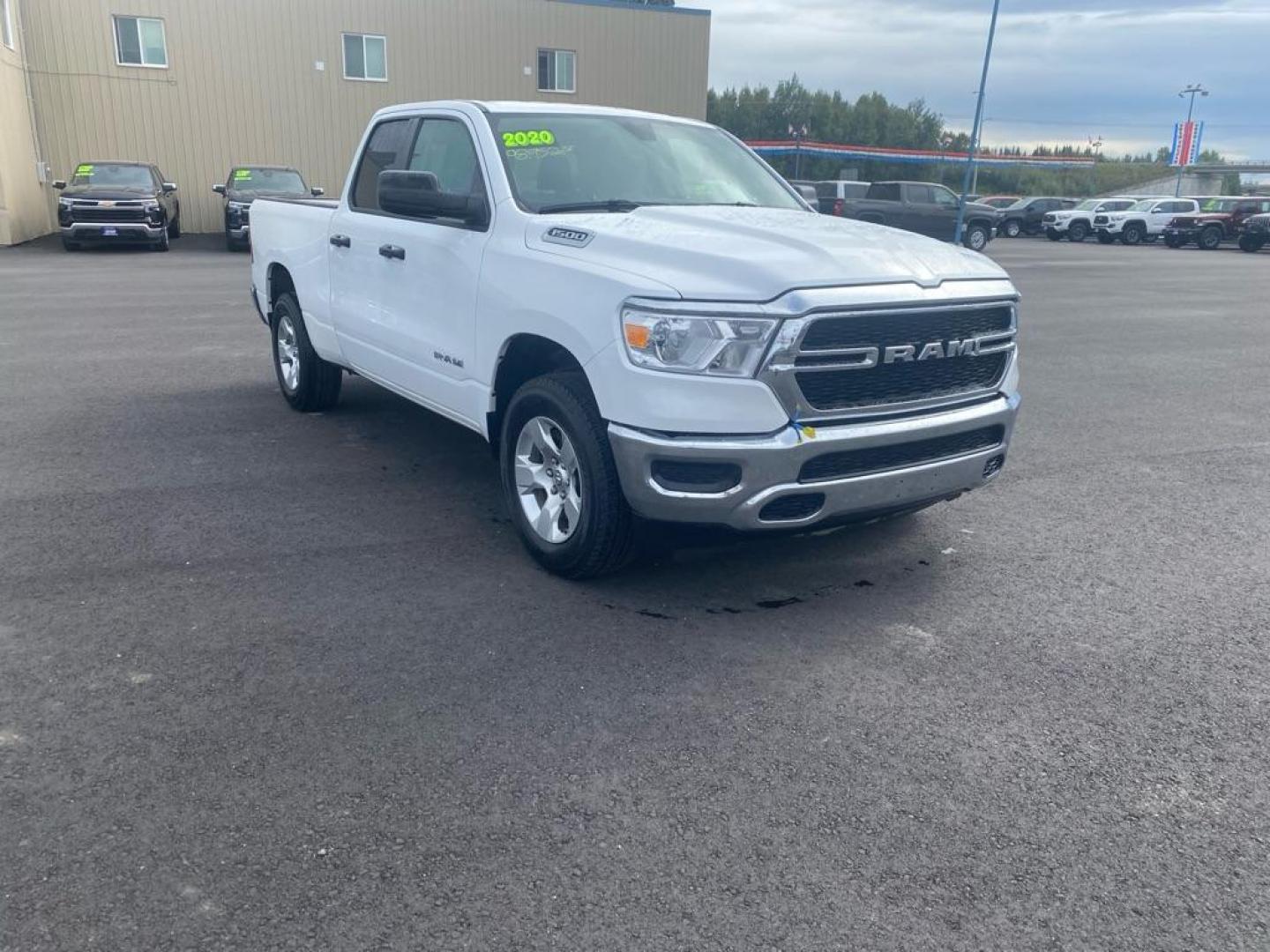 2020 WHITE RAM 1500 TRADESMAN (1C6RRFCG9LN) with an 3.6L engine, Automatic transmission, located at 2525 S. Cushman, Fairbanks, AK, 99701, (907) 452-5707, 64.824036, -147.712311 - Photo#1