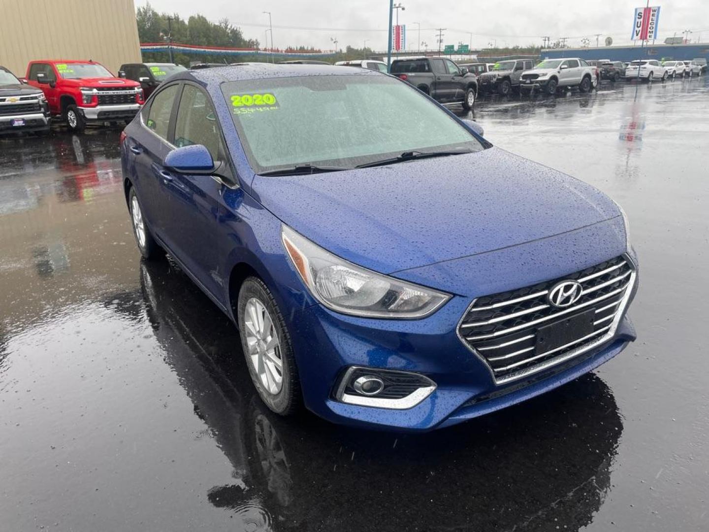 2020 BLUE HYUNDAI ACCENT SE (3KPC24A62LE) with an 1.6L engine, 6-Speed Manual transmission, located at 2525 S. Cushman, Fairbanks, AK, 99701, (907) 452-5707, 64.824036, -147.712311 - Photo#0