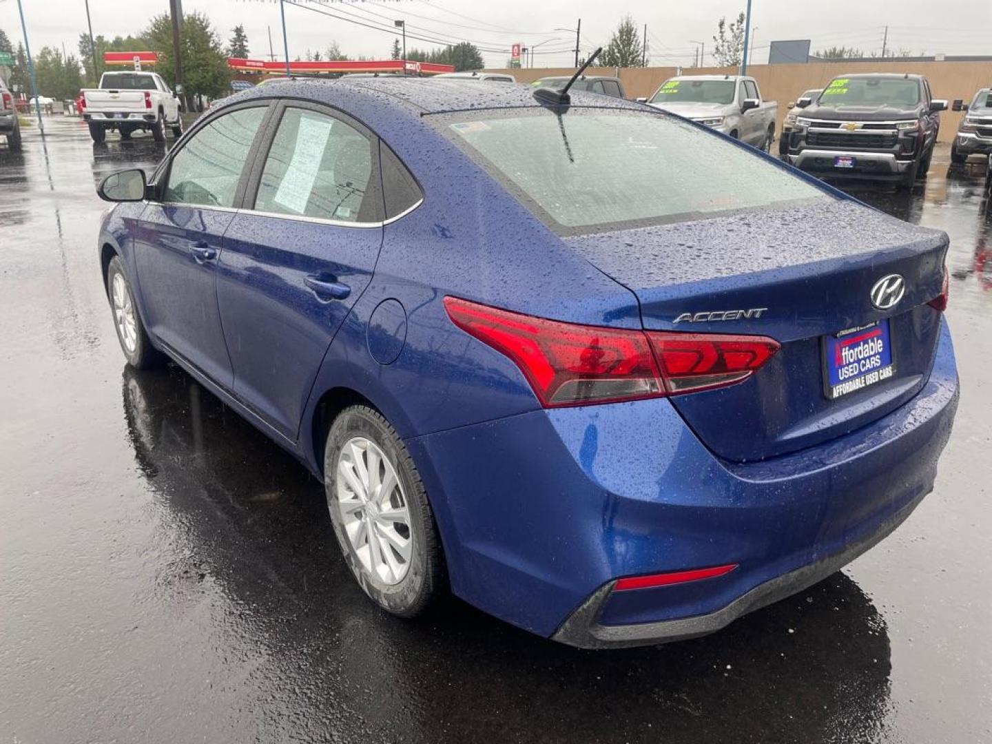 2020 BLUE HYUNDAI ACCENT SE (3KPC24A62LE) with an 1.6L engine, 6-Speed Manual transmission, located at 2525 S. Cushman, Fairbanks, AK, 99701, (907) 452-5707, 64.824036, -147.712311 - Photo#2