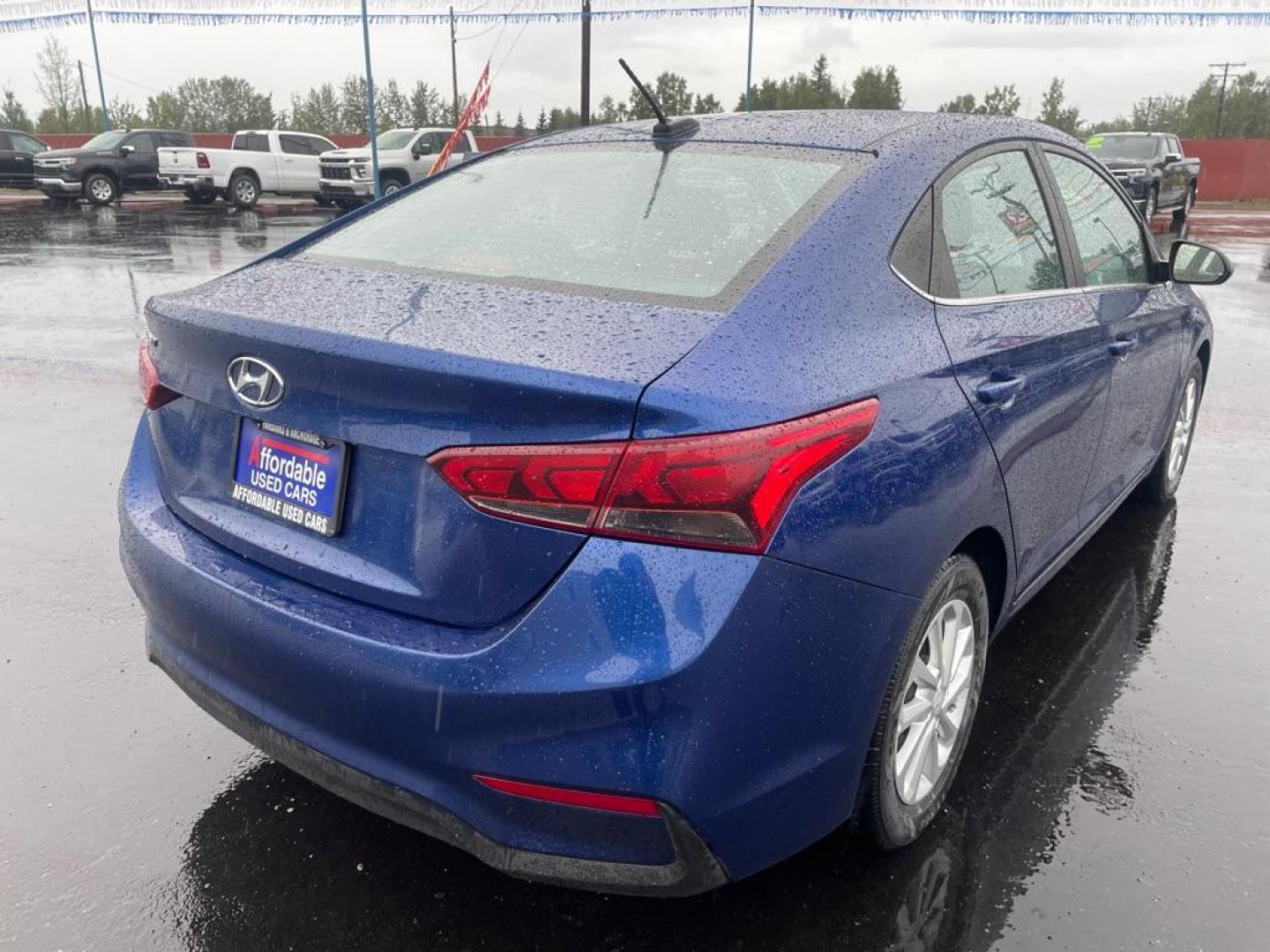 2020 BLUE HYUNDAI ACCENT SE (3KPC24A62LE) with an 1.6L engine, 6-Speed Manual transmission, located at 2525 S. Cushman, Fairbanks, AK, 99701, (907) 452-5707, 64.824036, -147.712311 - Photo#3