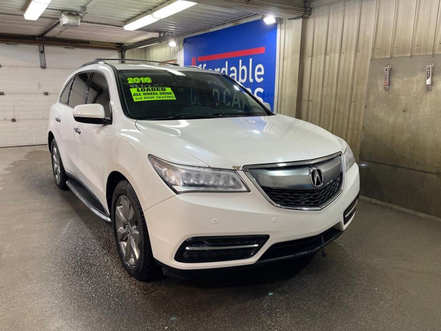 2016 WHITE ACURA MDX ADVANCE (5FRYD4H95GB) with an 3.5L engine, Automatic transmission, located at 2525 S. Cushman, Fairbanks, AK, 99701, (907) 452-5707, 64.824036, -147.712311 - Photo#0