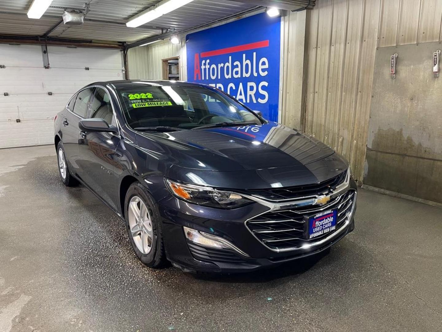 2022 BLUE CHEVROLET MALIBU LS (1G1ZB5ST7NF) with an 1.5L engine, Continuously Variable transmission, located at 2525 S. Cushman, Fairbanks, AK, 99701, (907) 452-5707, 64.824036, -147.712311 - Photo#0