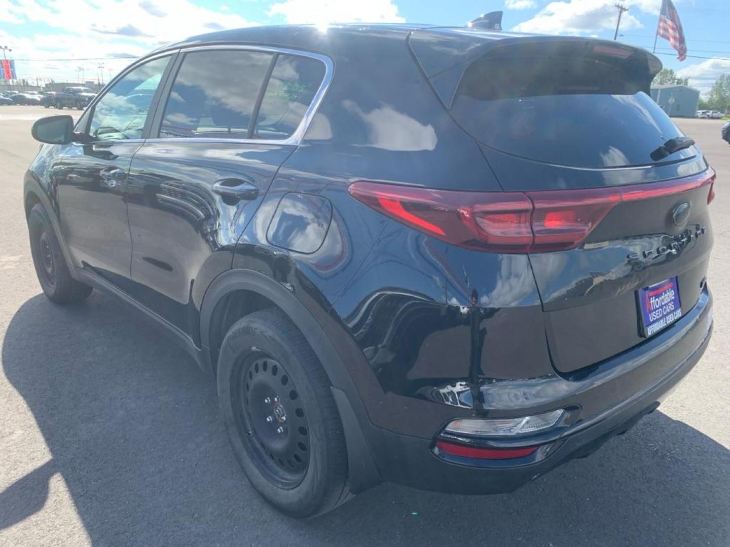 2020 BLACK KIA SPORTAGE LX (KNDPMCAC7L7) with an 2.4L engine, Automatic transmission, located at 2525 S. Cushman, Fairbanks, AK, 99701, (907) 452-5707, 64.824036, -147.712311 - Photo#2