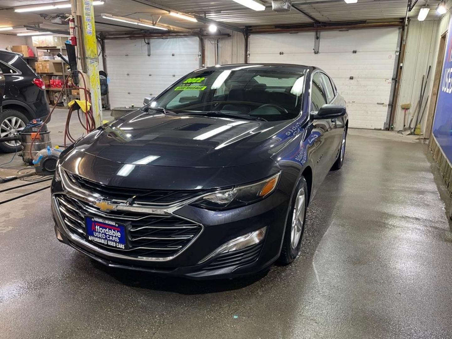 2022 GRAY CHEVROLET MALIBU LS (1G1ZB5ST0NF) with an 1.5L engine, Continuously Variable transmission, located at 2525 S. Cushman, Fairbanks, AK, 99701, (907) 452-5707, 64.824036, -147.712311 - Photo#1