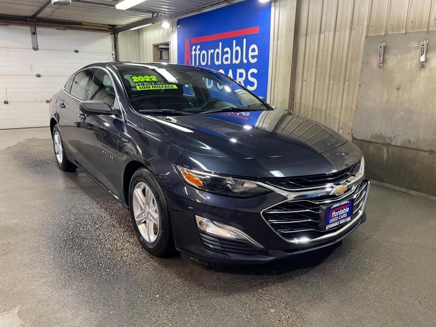 2022 GRAY CHEVROLET MALIBU LS (1G1ZB5ST0NF) with an 1.5L engine, Continuously Variable transmission, located at 2525 S. Cushman, Fairbanks, AK, 99701, (907) 452-5707, 64.824036, -147.712311 - Photo#0