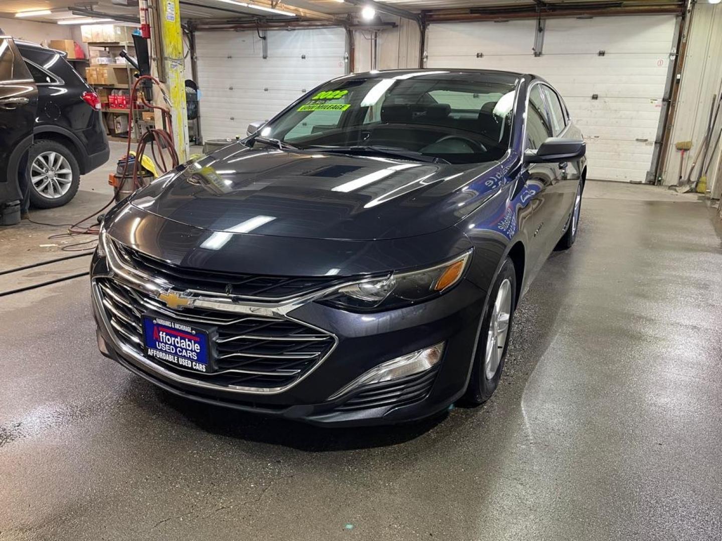 2022 GRAY CHEVROLET MALIBU LS (1G1ZB5ST0NF) with an 1.5L engine, Continuously Variable transmission, located at 2525 S. Cushman, Fairbanks, AK, 99701, (907) 452-5707, 64.824036, -147.712311 - Photo#1