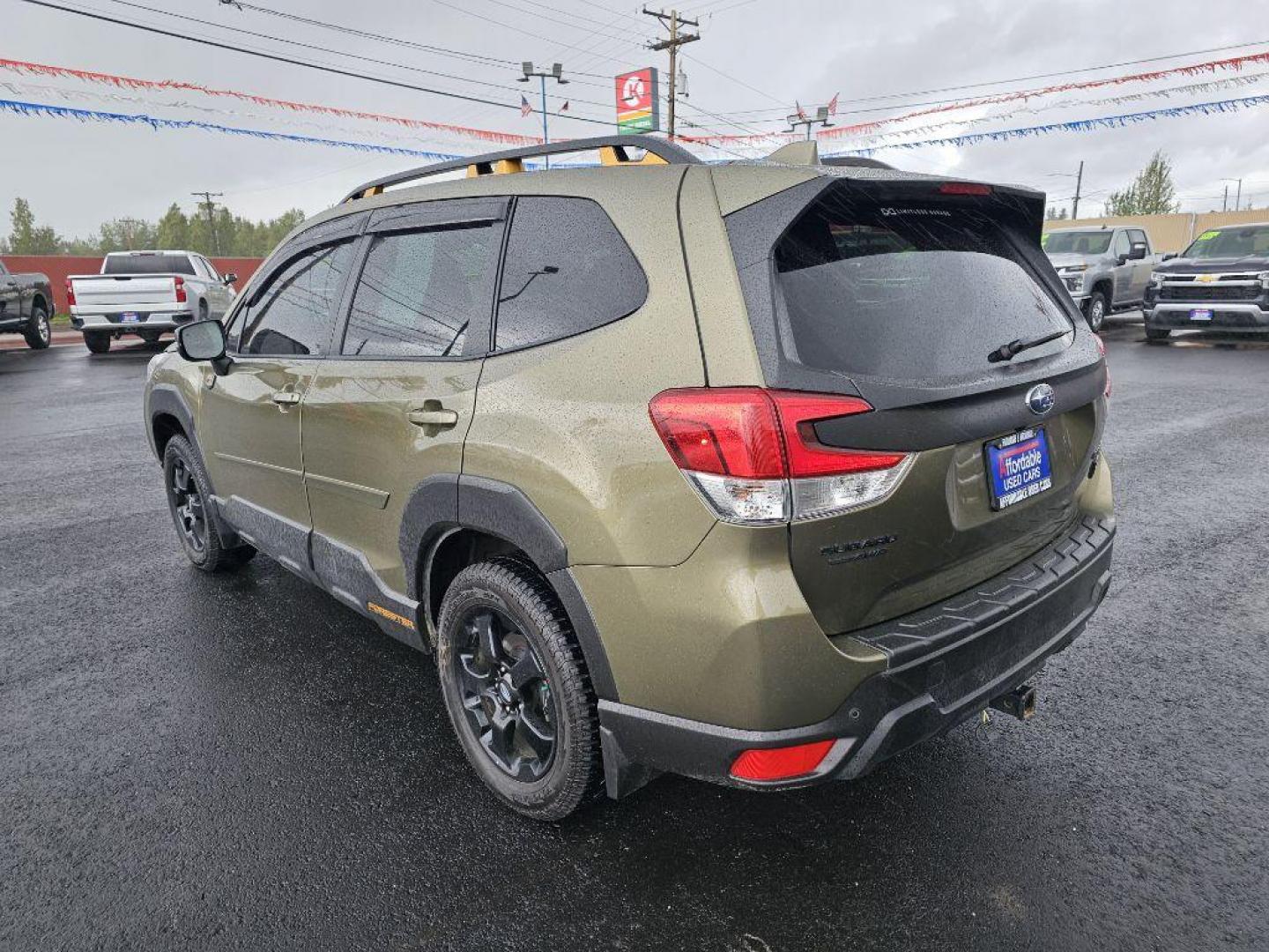 2022 GREEN SUBARU FORESTER WILDERNESS (JF2SKAMC6NH) with an 2.5L engine, Automatic transmission, located at 2525 S. Cushman, Fairbanks, AK, 99701, (907) 452-5707, 64.824036, -147.712311 - Photo#3