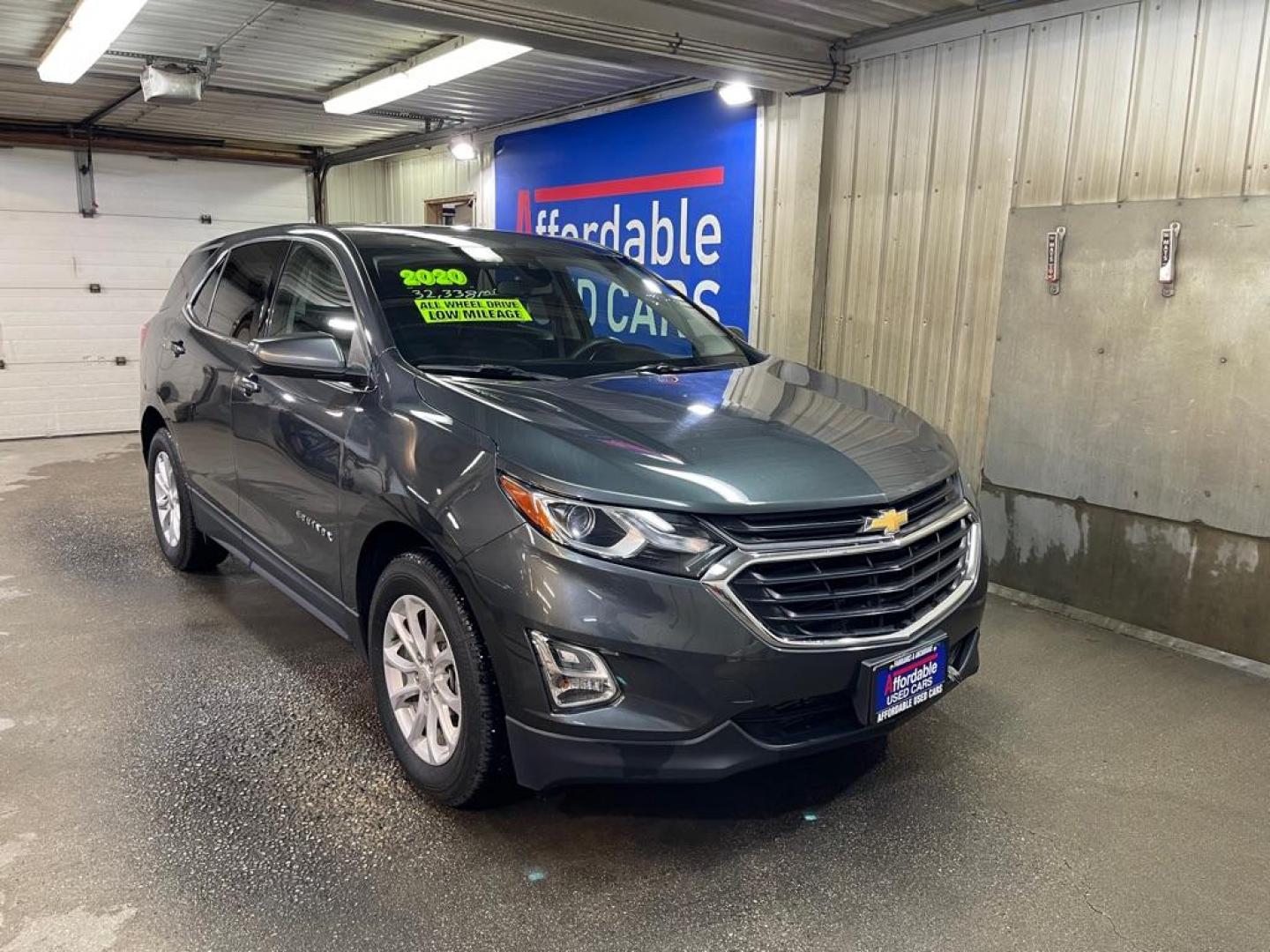 2020 GRAY CHEVROLET EQUINOX LT (3GNAXUEV7LS) with an 1.5L engine, Automatic transmission, located at 2525 S. Cushman, Fairbanks, AK, 99701, (907) 452-5707, 64.824036, -147.712311 - Photo#0