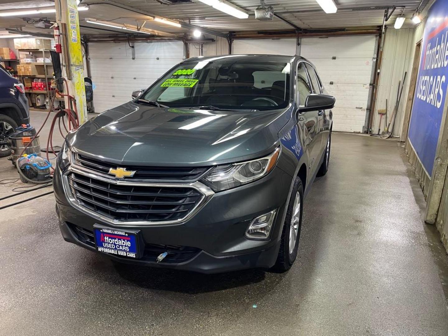 2020 GRAY CHEVROLET EQUINOX LT (3GNAXUEV7LS) with an 1.5L engine, Automatic transmission, located at 2525 S. Cushman, Fairbanks, AK, 99701, (907) 452-5707, 64.824036, -147.712311 - Photo#1