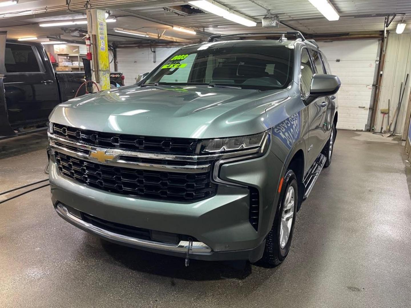 2023 GREEN CHEVROLET TAHOE 1500 LS (1GNSKMKD1PR) with an 5.3L engine, Automatic transmission, located at 2525 S. Cushman, Fairbanks, AK, 99701, (907) 452-5707, 64.824036, -147.712311 - Photo#1