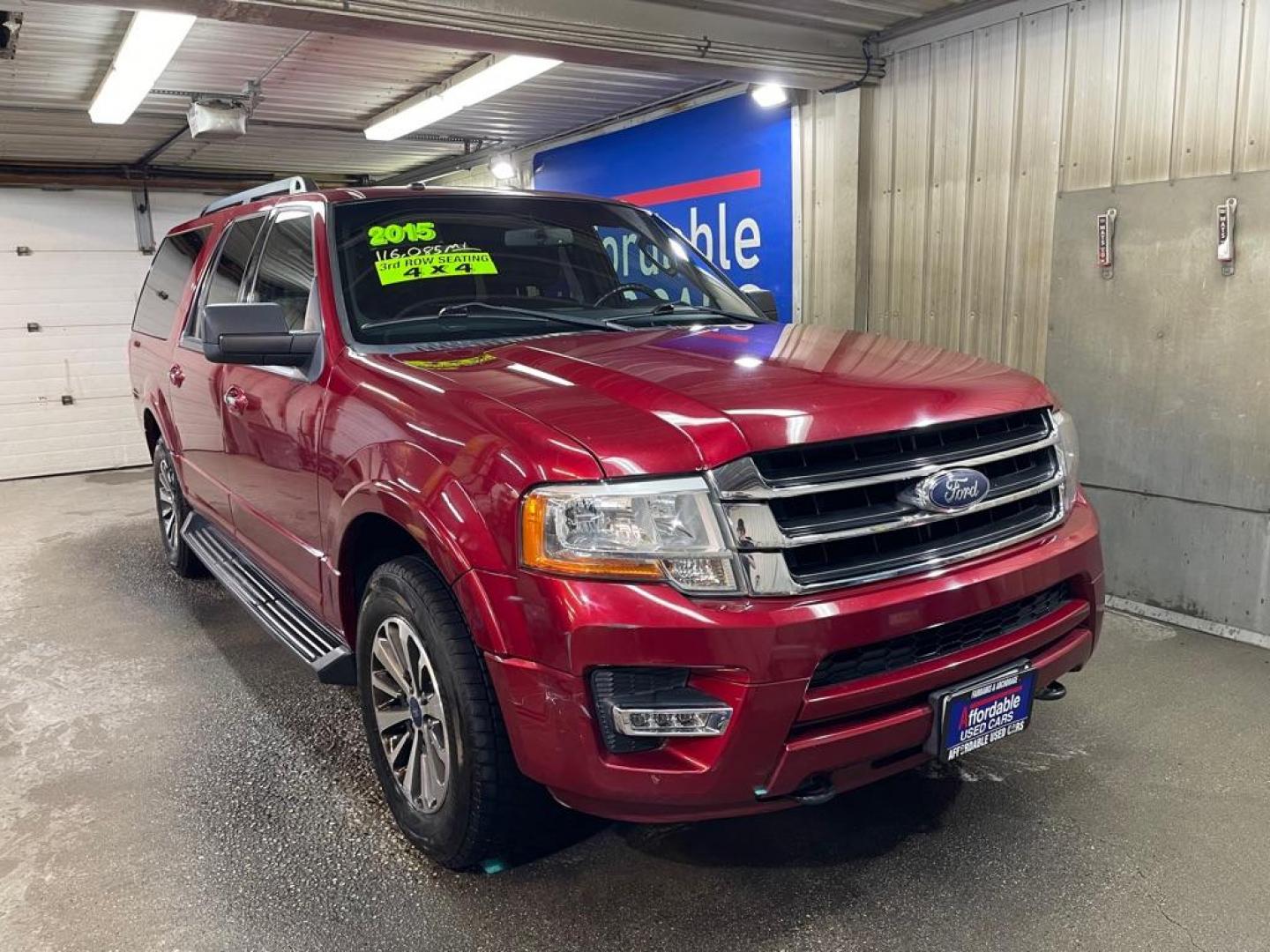 2015 RED FORD EXPEDITION EL XLT (1FMJK1JT1FE) with an 3.5L engine, Automatic transmission, located at 2525 S. Cushman, Fairbanks, AK, 99701, (907) 452-5707, 64.824036, -147.712311 - Photo#0