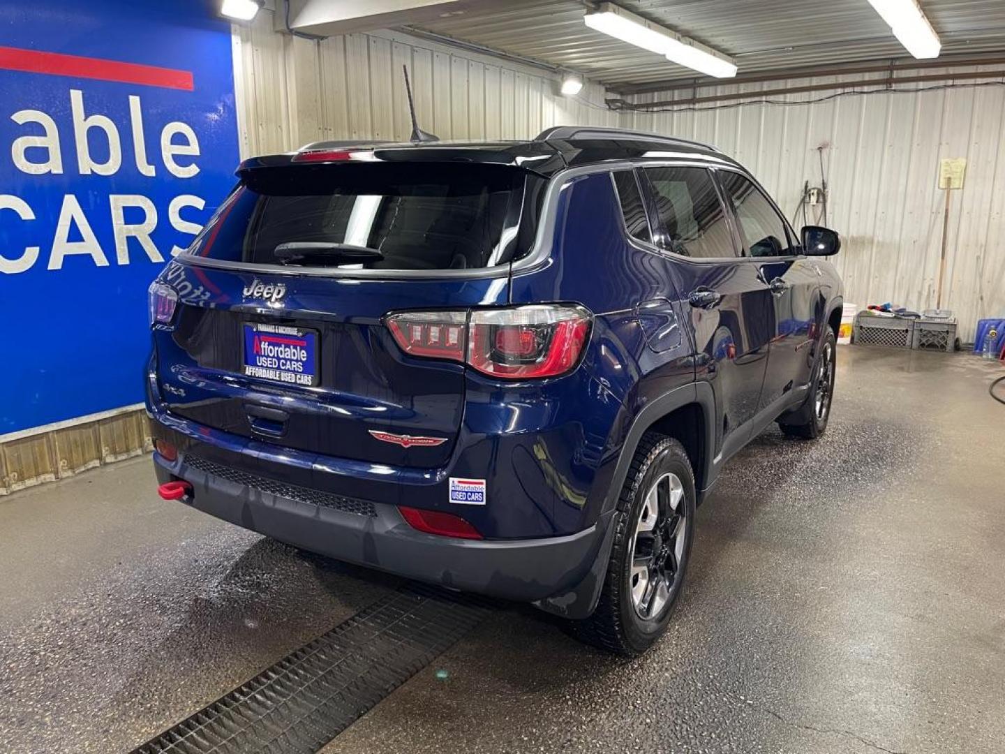 2018 BLUE JEEP COMPASS TRAILHAWK (3C4NJDDB2JT) with an 2.4L engine, Automatic transmission, located at 2525 S. Cushman, Fairbanks, AK, 99701, (907) 452-5707, 64.824036, -147.712311 - Photo#2