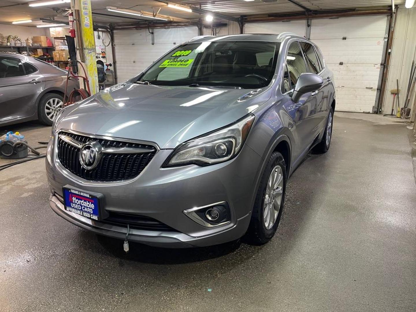 2019 GREY BUICK ENVISION ESSENCE (LRBFX2SA3KD) with an 2.5L engine, Automatic transmission, located at 2525 S. Cushman, Fairbanks, AK, 99701, (907) 452-5707, 64.824036, -147.712311 - Photo#1