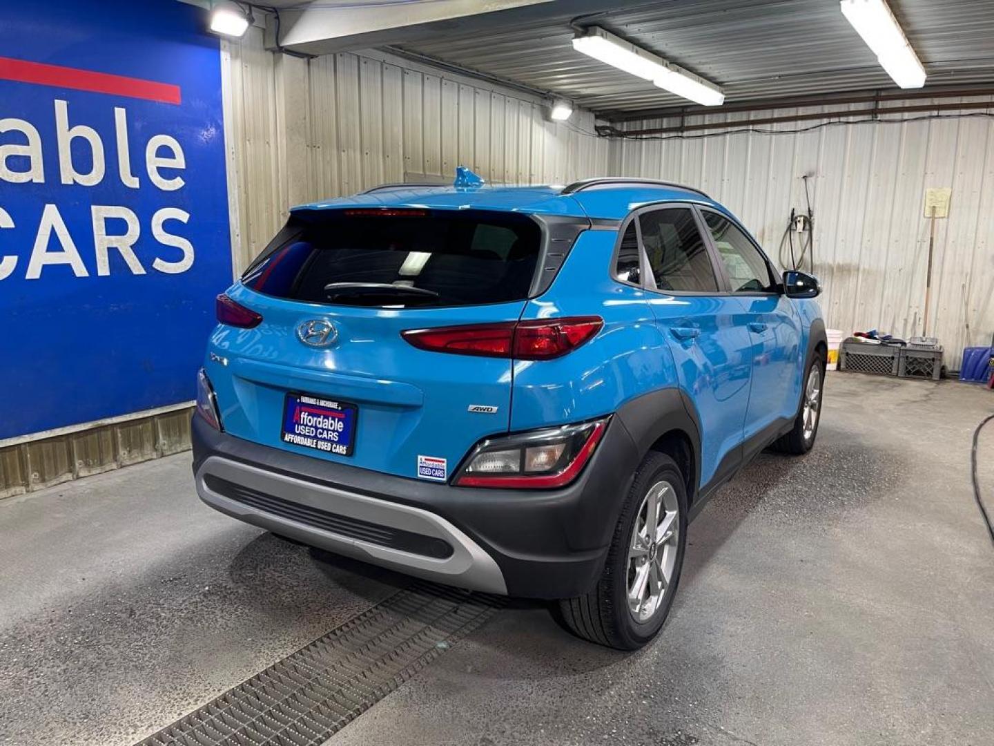 2023 BLUE HYUNDAI KONA SEL (KM8K6CABXPU) with an 2.0L engine, Continuously Variable transmission, located at 2525 S. Cushman, Fairbanks, AK, 99701, (907) 452-5707, 64.824036, -147.712311 - Photo#2