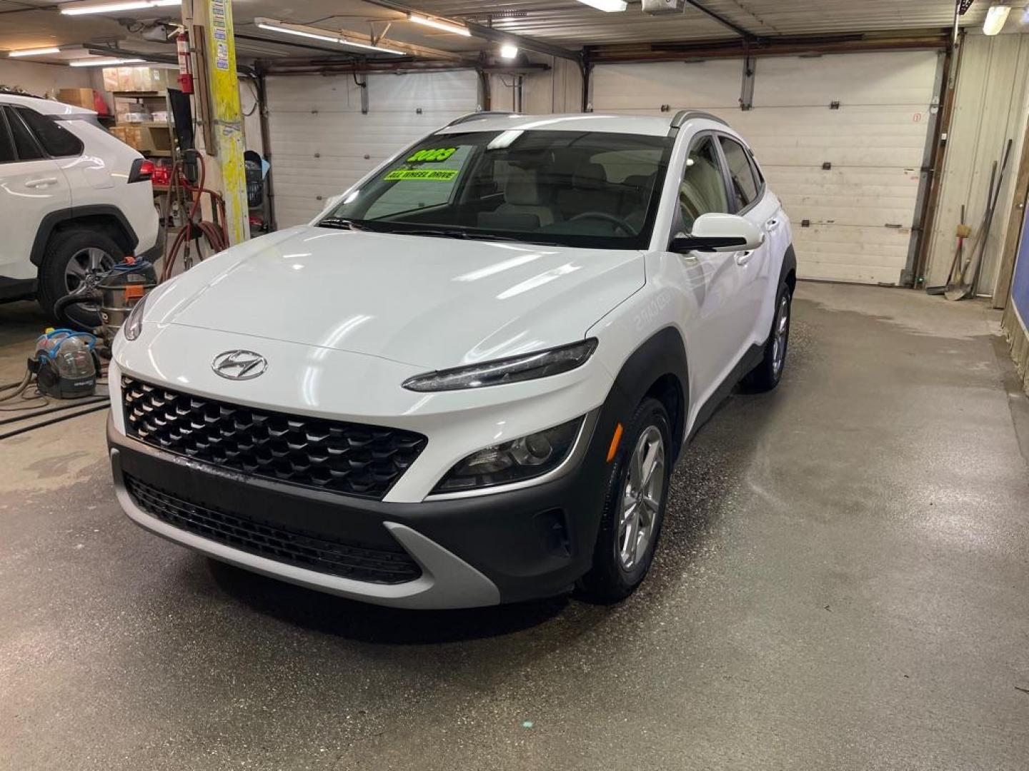 2023 WHITE HYUNDAI KONA SEL (KM8K6CAB8PU) with an 2.0L engine, Continuously Variable transmission, located at 2525 S. Cushman, Fairbanks, AK, 99701, (907) 452-5707, 64.824036, -147.712311 - Photo#1