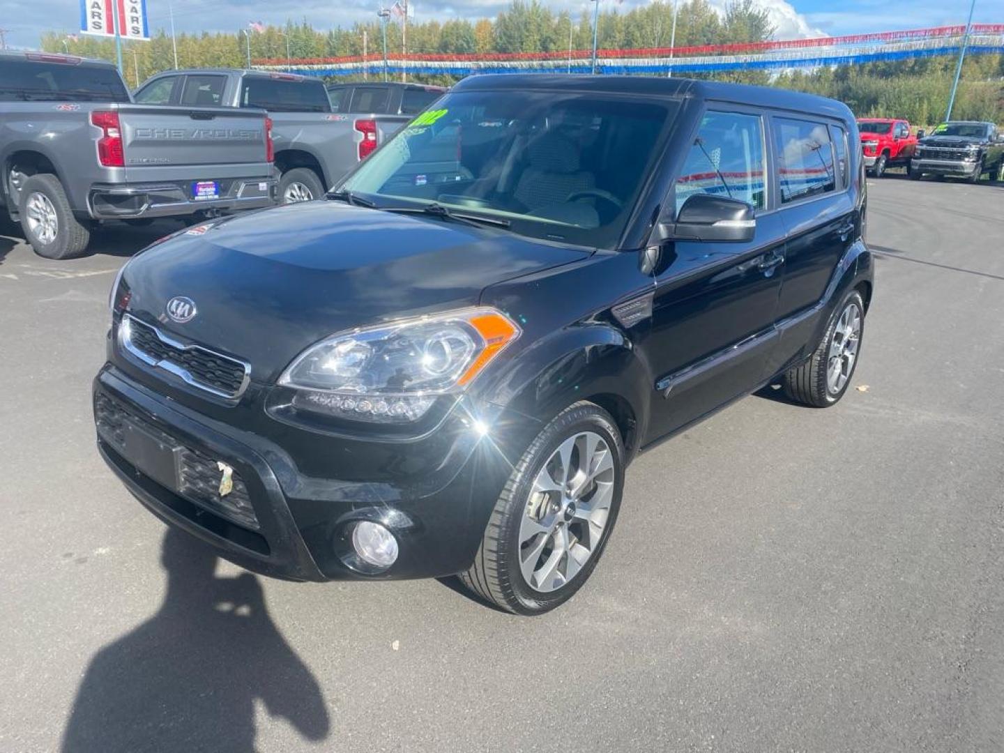 2012 BLACK KIA SOUL ! (KNDJT2A66C7) with an 2.0L engine, Automatic transmission, located at 2525 S. Cushman, Fairbanks, AK, 99701, (907) 452-5707, 64.824036, -147.712311 - Photo#0