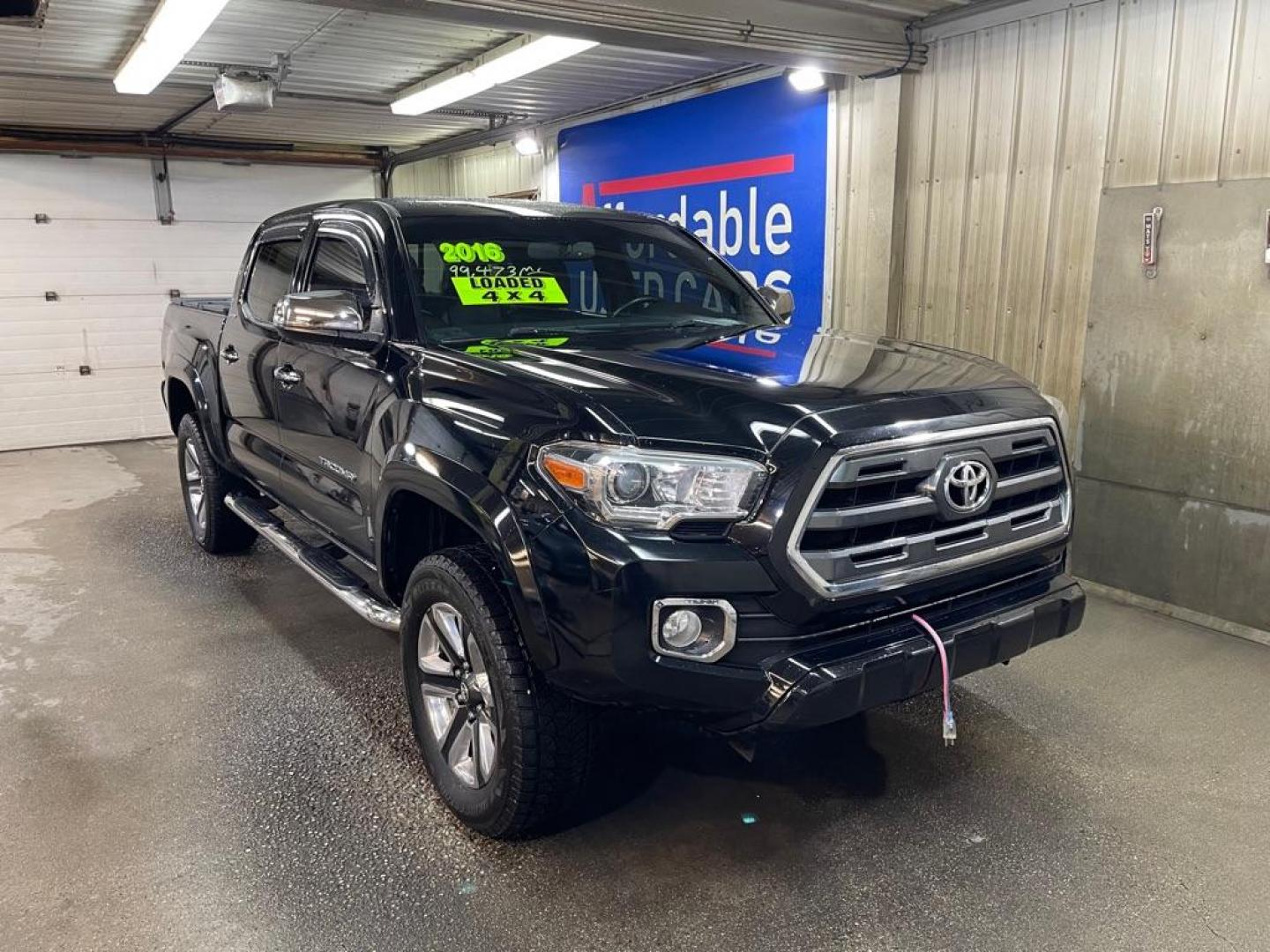 2016 BLACK TOYOTA TACOMA DOUBLE CAB (5TFGZ5ANXGX) with an 3.5L engine, Automatic transmission, located at 2525 S. Cushman, Fairbanks, AK, 99701, (907) 452-5707, 64.824036, -147.712311 - Photo#0