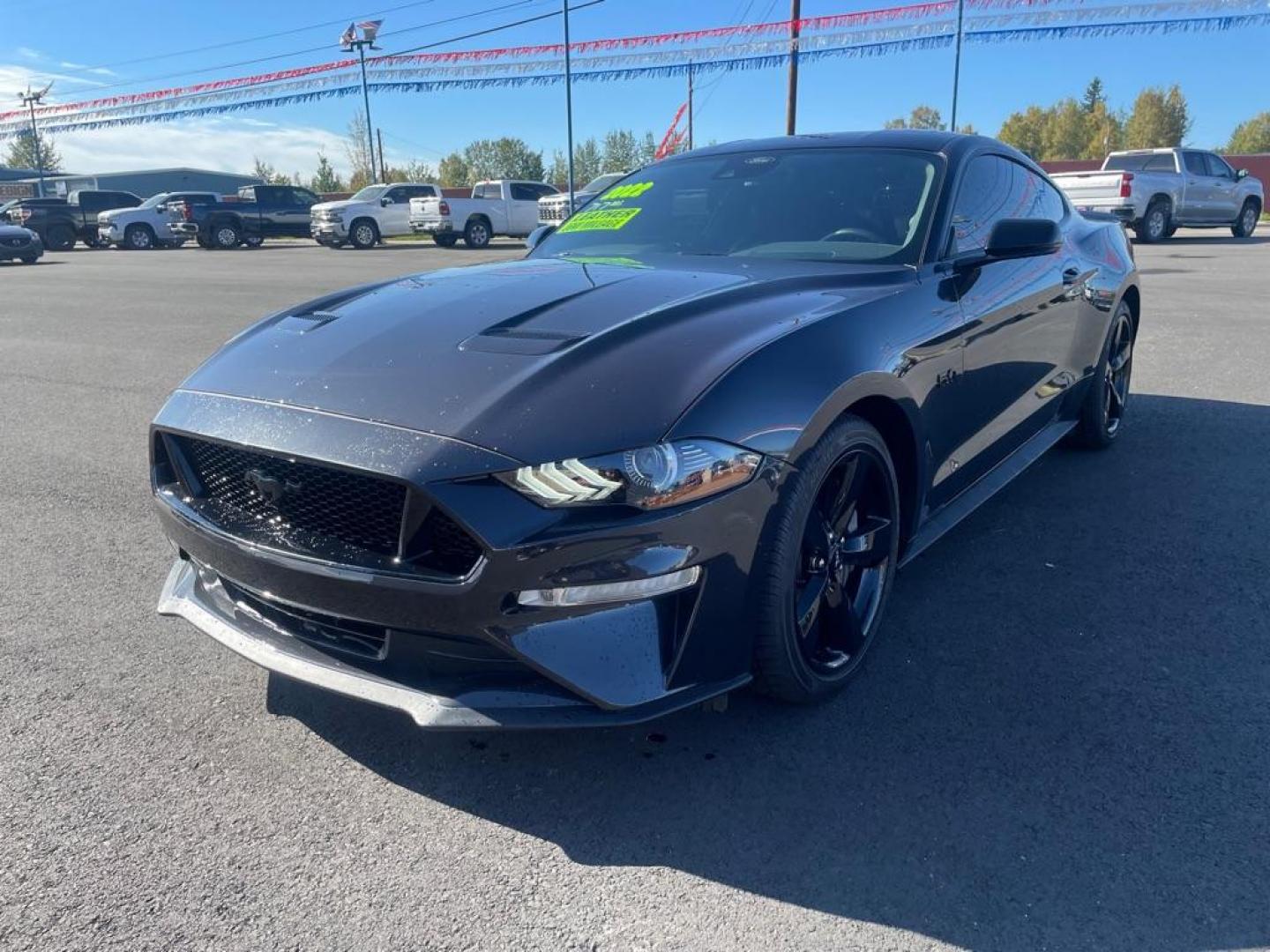 2022 BLACK FORD MUSTANG GT (1FA6P8CF4N5) with an 5.0L engine, Automatic transmission, located at 2525 S. Cushman, Fairbanks, AK, 99701, (907) 452-5707, 64.824036, -147.712311 - Photo#1