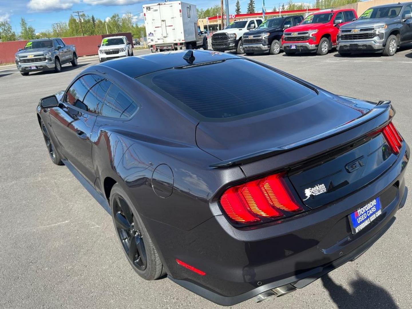 2022 BLACK FORD MUSTANG GT (1FA6P8CF4N5) with an 5.0L engine, Automatic transmission, located at 2525 S. Cushman, Fairbanks, AK, 99701, (907) 452-5707, 64.824036, -147.712311 - Photo#3