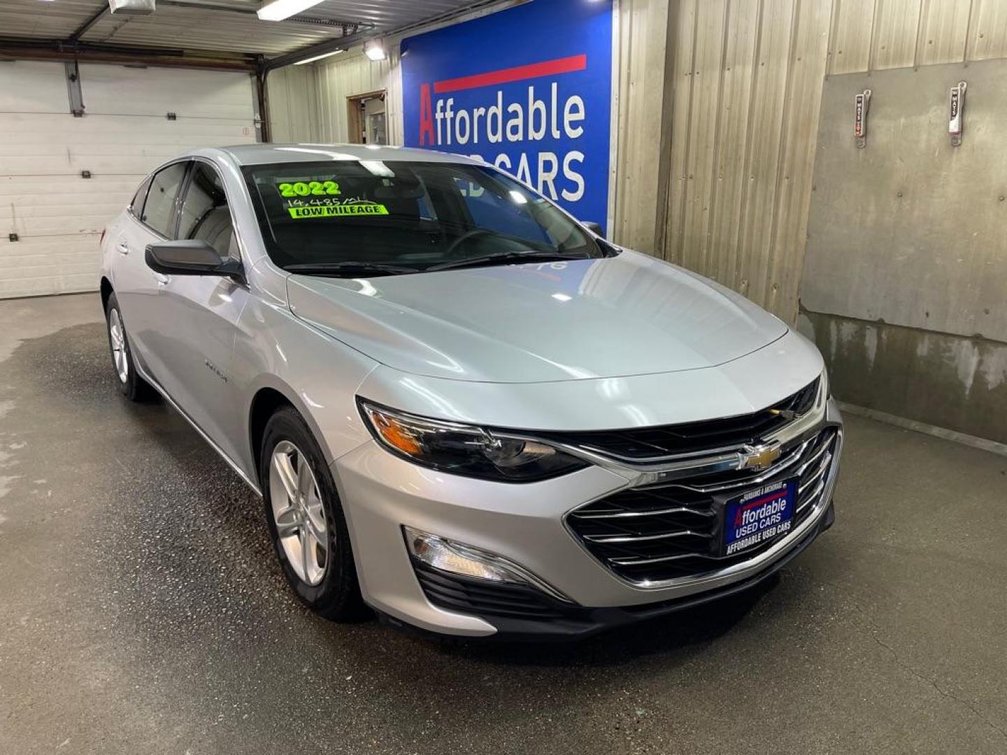 2022 SILVER CHEVROLET MALIBU LS (1G1ZB5ST0NF) with an 1.5L engine, Continuously Variable transmission, located at 2525 S. Cushman, Fairbanks, AK, 99701, (907) 452-5707, 64.824036, -147.712311 - Photo#0