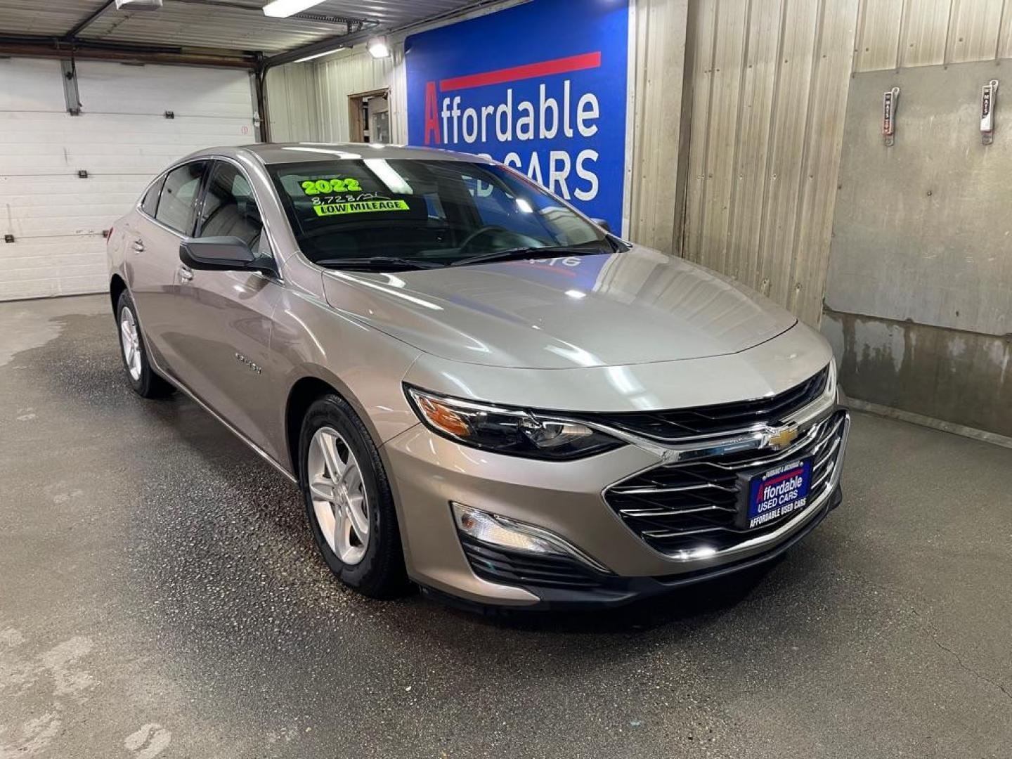 2022 TAN CHEVROLET MALIBU LS (1G1ZB5ST7NF) with an 1.5L engine, Continuously Variable transmission, located at 2525 S. Cushman, Fairbanks, AK, 99701, (907) 452-5707, 64.824036, -147.712311 - Photo#0