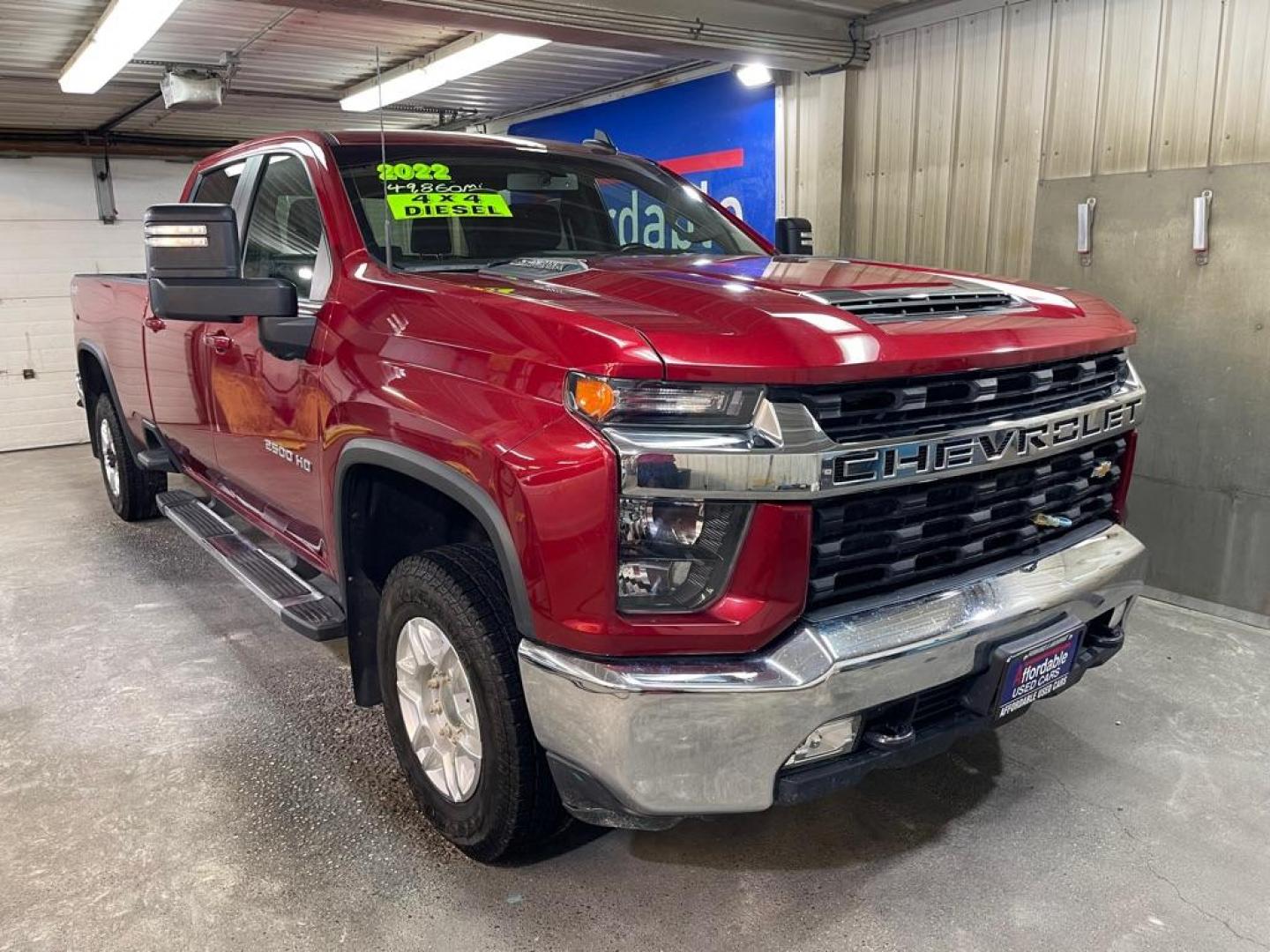 2022 RED CHEVROLET SILVERADO 2500 HEAVY DUTY LT (1GC4YNEY8NF) with an 6.6L engine, Automatic transmission, located at 2525 S. Cushman, Fairbanks, AK, 99701, (907) 452-5707, 64.824036, -147.712311 - Photo#0