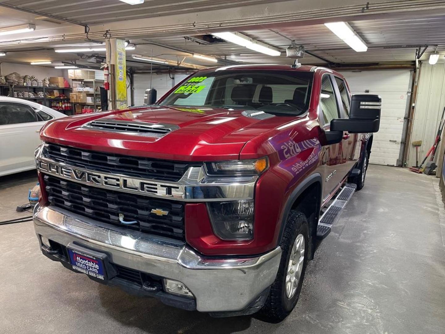 2022 RED CHEVROLET SILVERADO 2500 HEAVY DUTY LT (1GC4YNEY8NF) with an 6.6L engine, Automatic transmission, located at 2525 S. Cushman, Fairbanks, AK, 99701, (907) 452-5707, 64.824036, -147.712311 - Photo#1