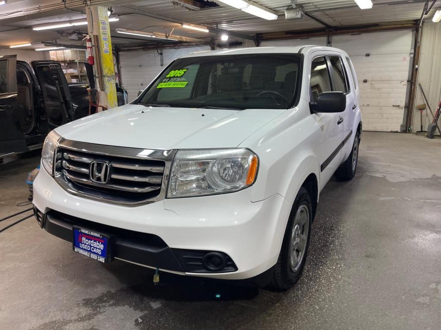 2015 WHITE HONDA PILOT LX (5FNYF3H29FB) with an 3.5L engine, Automatic transmission, located at 2525 S. Cushman, Fairbanks, AK, 99701, (907) 452-5707, 64.824036, -147.712311 - Photo#1