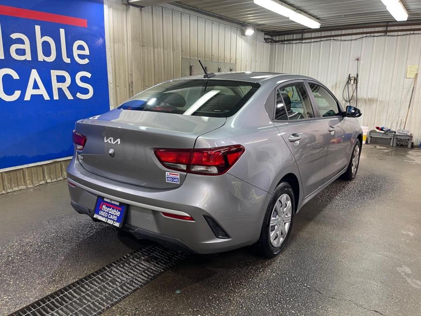 2023 GREY KIA RIO LX (3KPA24AD3PE) with an 1.6L engine, Continuously Variable transmission, located at 2525 S. Cushman, Fairbanks, AK, 99701, (907) 452-5707, 64.824036, -147.712311 - Photo#2