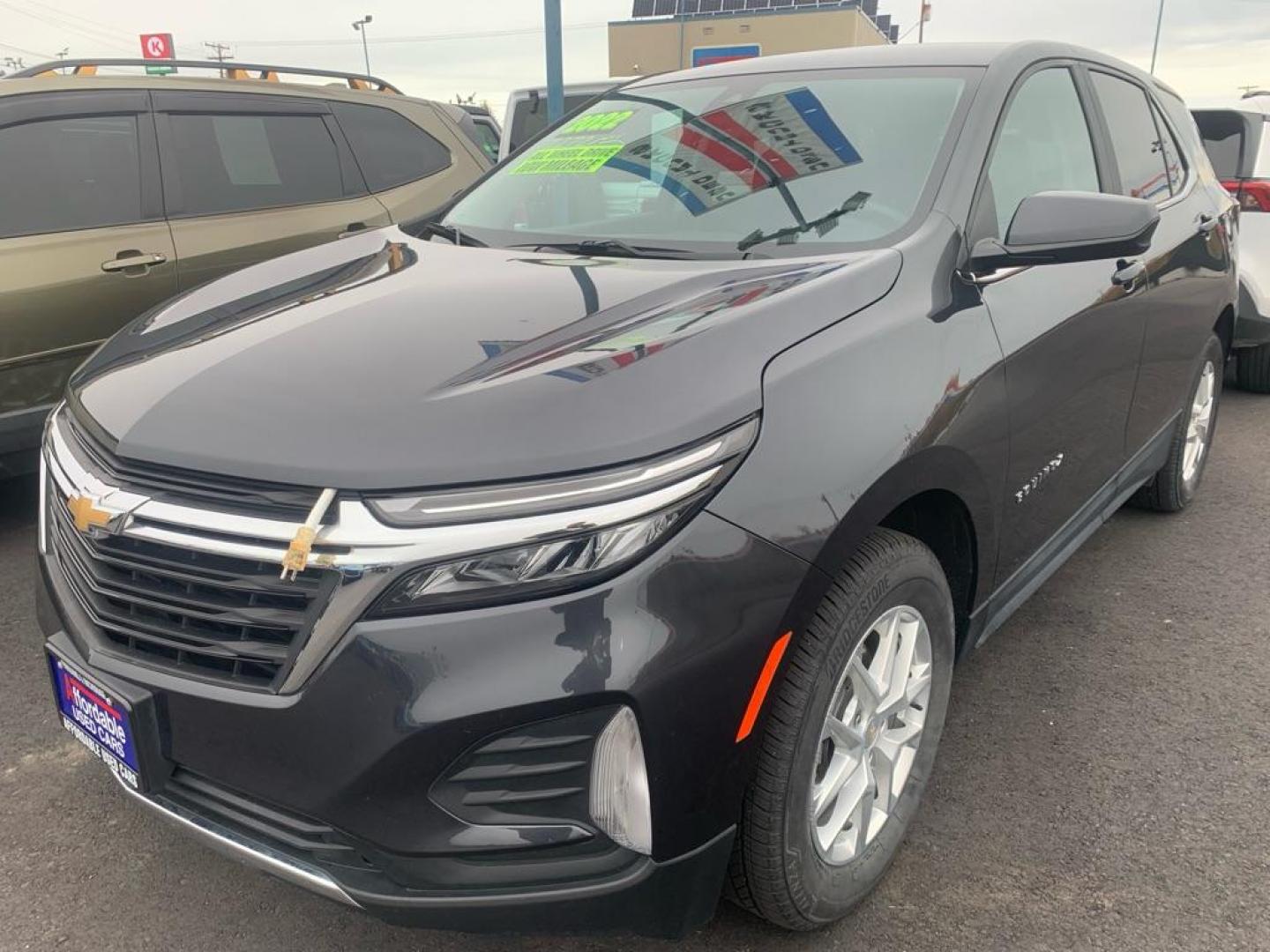 2022 GRAY CHEVROLET EQUINOX LT (2GNAXUEV8N6) with an 1.5L engine, Automatic transmission, located at 2525 S. Cushman, Fairbanks, AK, 99701, (907) 452-5707, 64.824036, -147.712311 - Photo#1