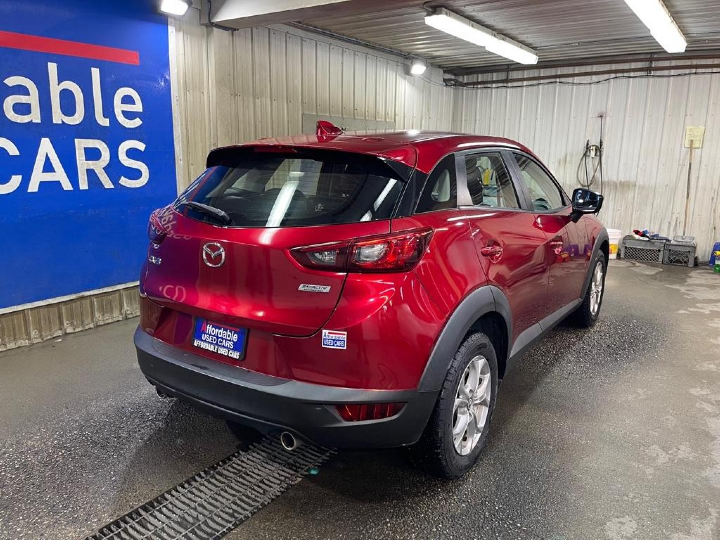 2019 RED MAZDA CX-3 SPORT (JM1DKDB75K1) with an 2.0L engine, Automatic transmission, located at 2525 S. Cushman, Fairbanks, AK, 99701, (907) 452-5707, 64.824036, -147.712311 - Photo#2