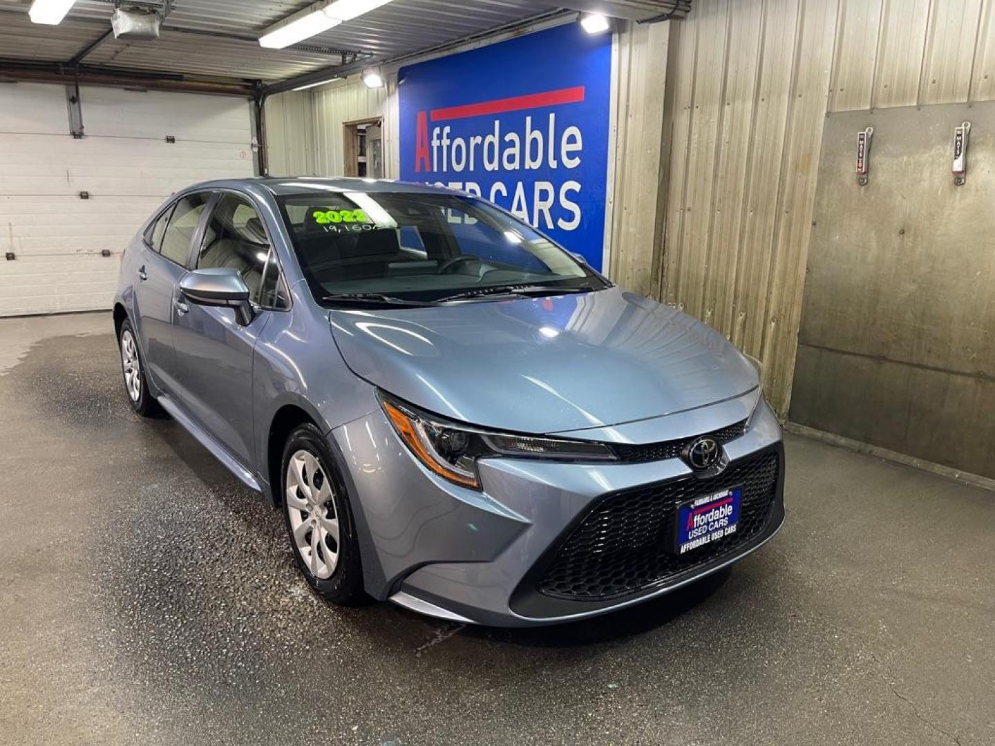 2022 BLUE TOYOTA COROLLA LE LE (JTDEPMAE8N3) with an 1.8L engine, Continuously Variable transmission, located at 2525 S. Cushman, Fairbanks, AK, 99701, (907) 452-5707, 64.824036, -147.712311 - Photo#0