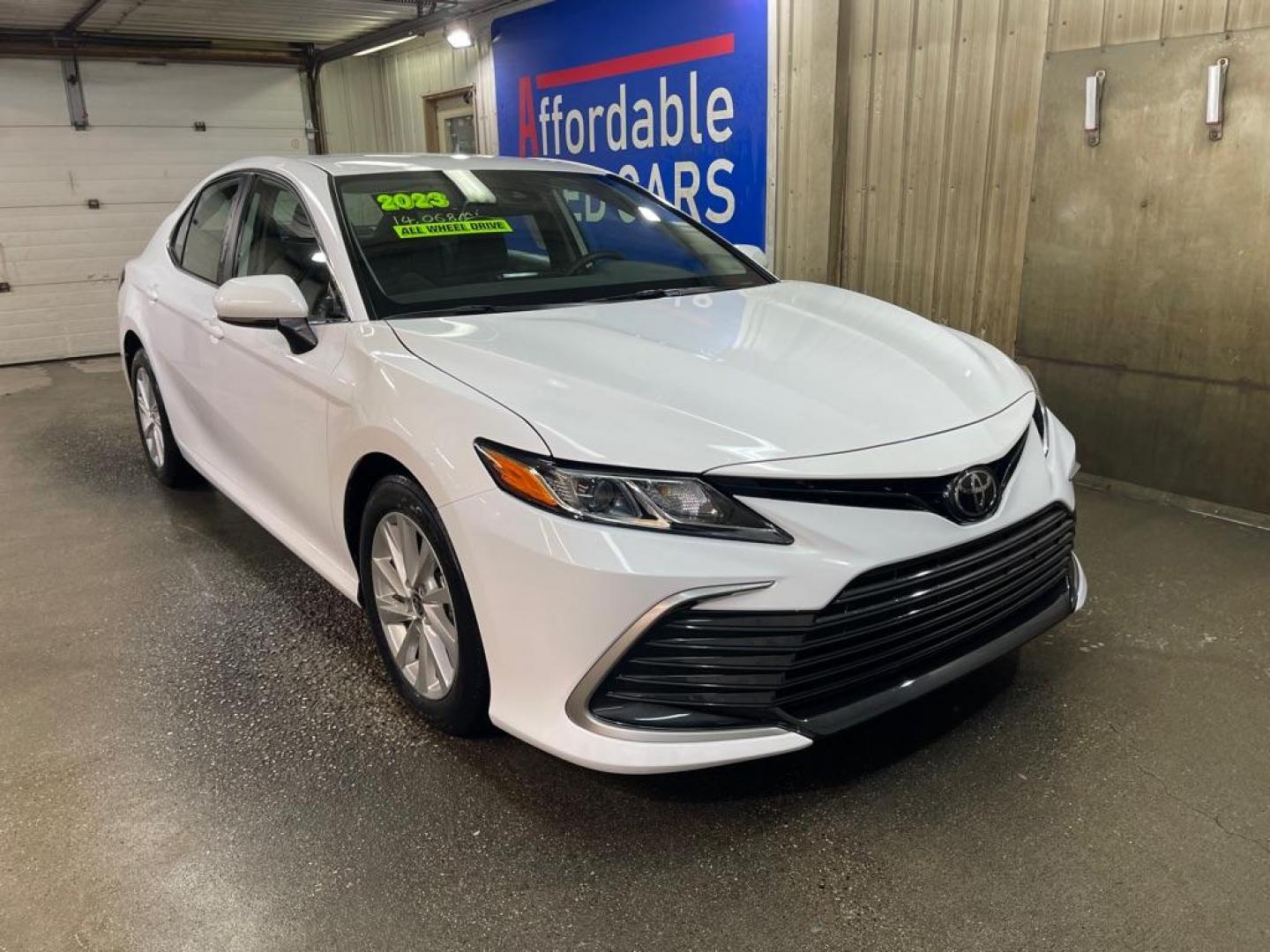 2023 WHITE TOYOTA CAMRY AWD LE LE (4T1C11BK9PU) with an 2.5L engine, Automatic transmission, located at 2525 S. Cushman, Fairbanks, AK, 99701, (907) 452-5707, 64.824036, -147.712311 - Photo#0