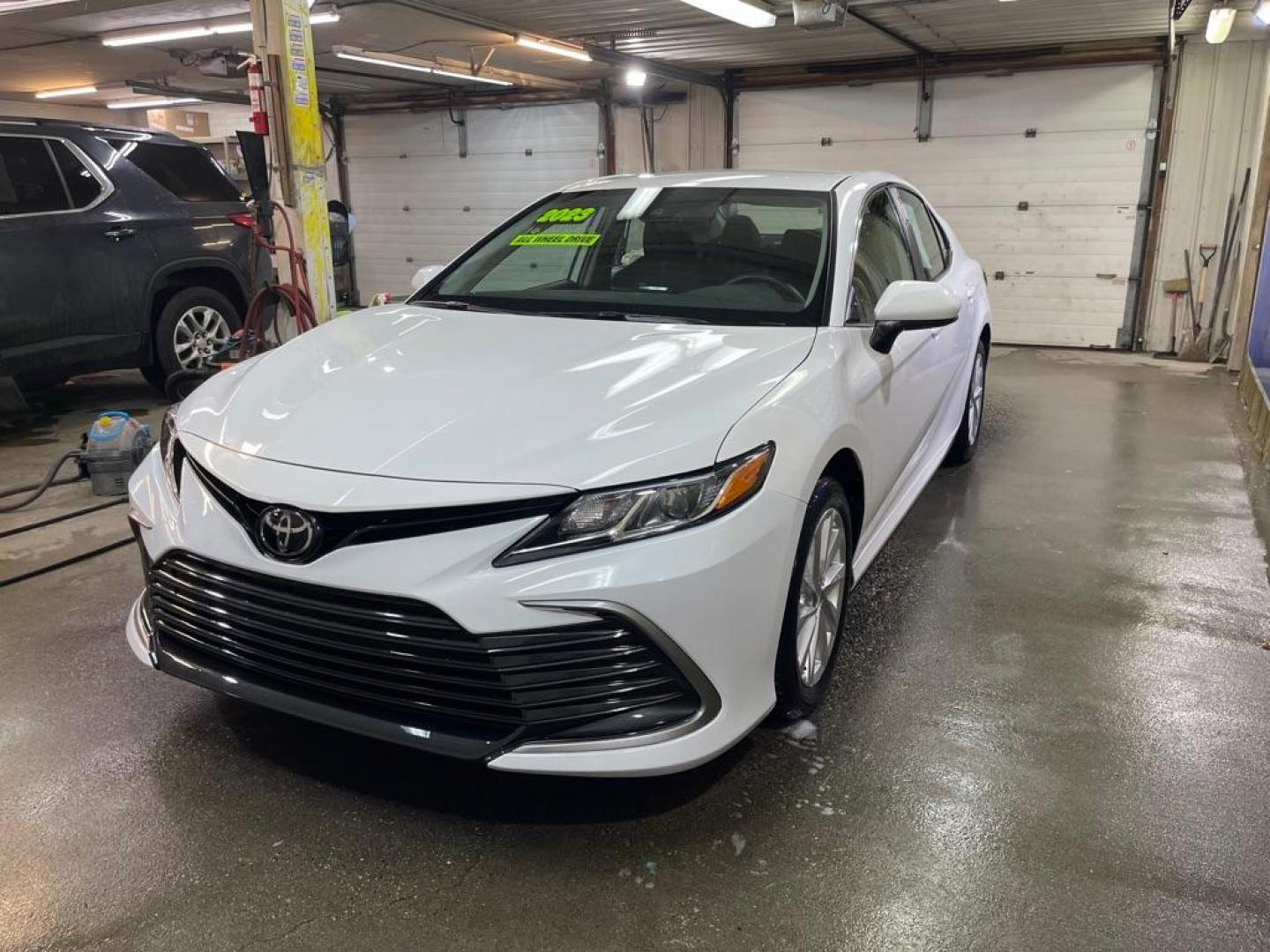 2023 WHITE TOYOTA CAMRY AWD LE LE (4T1C11BK9PU) with an 2.5L engine, Automatic transmission, located at 2525 S. Cushman, Fairbanks, AK, 99701, (907) 452-5707, 64.824036, -147.712311 - Photo#1