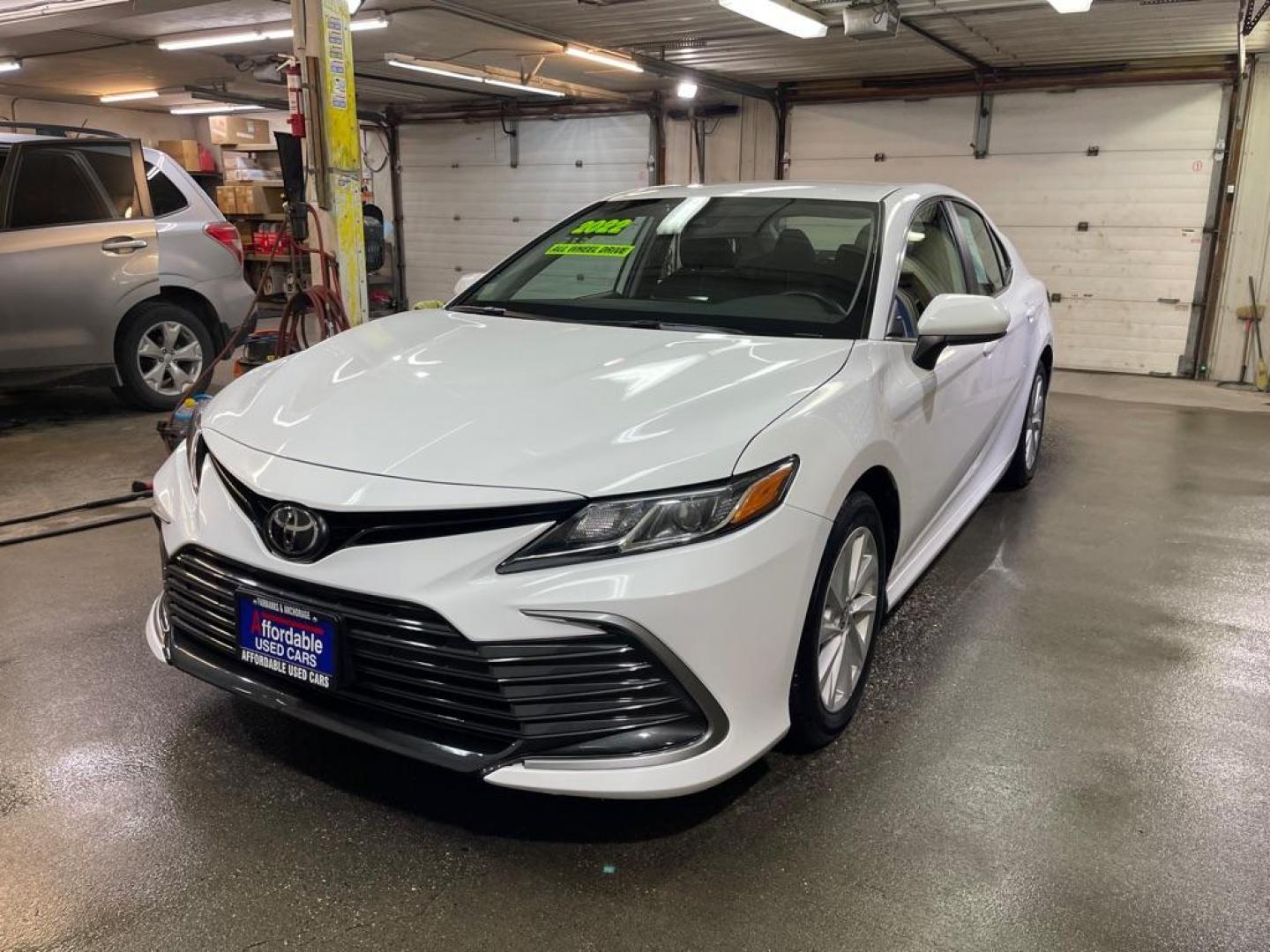 2022 WHITE TOYOTA CAMRY AWD LE LE (4T1C11BK2NU) with an 2.5L engine, Automatic transmission, located at 2525 S. Cushman, Fairbanks, AK, 99701, (907) 452-5707, 64.824036, -147.712311 - Photo#1