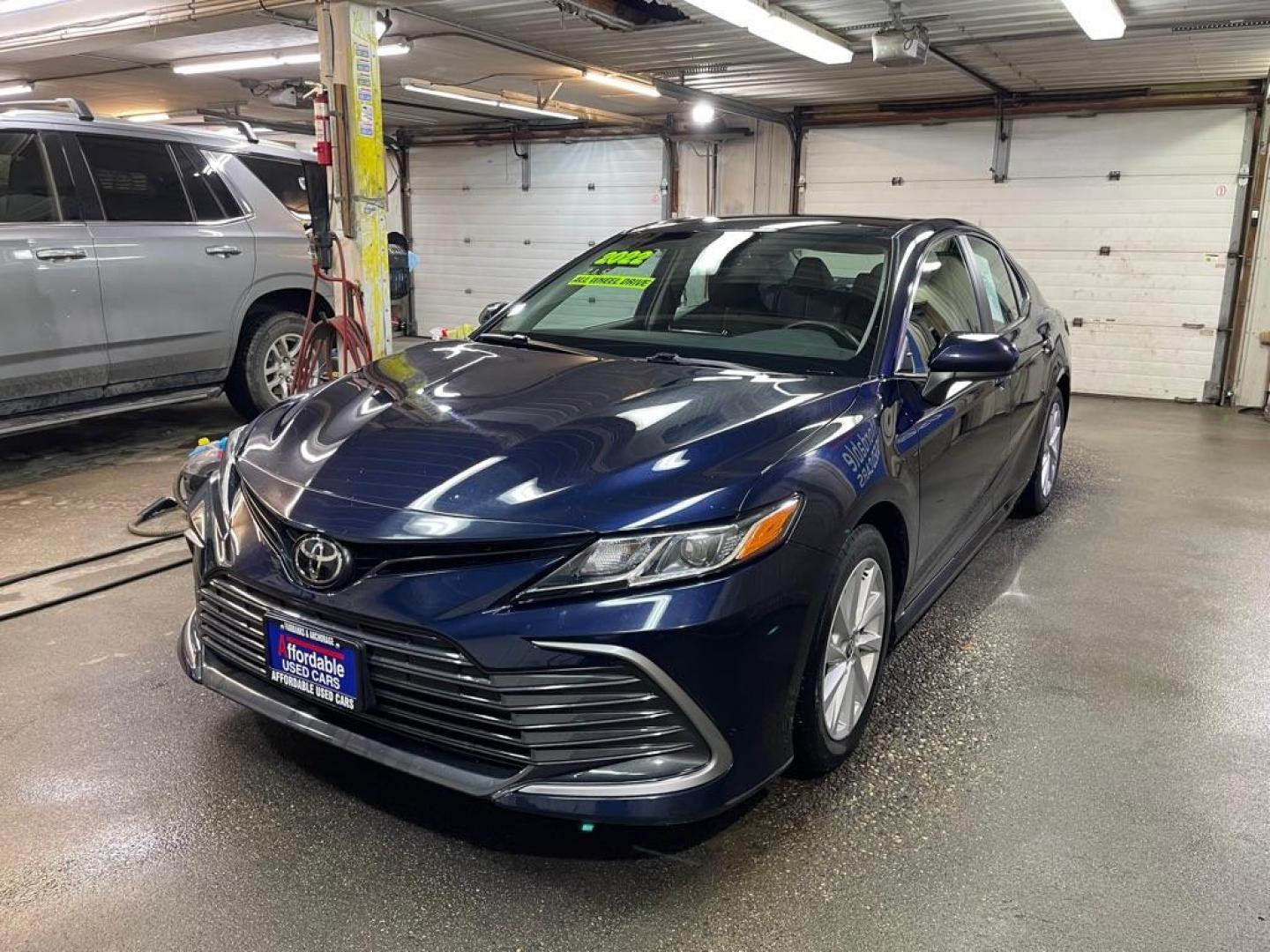 2022 BLUE TOYOTA CAMRY AWD LE LE (4T1C11BK0NU) with an 2.5L engine, Automatic transmission, located at 2525 S. Cushman, Fairbanks, AK, 99701, (907) 452-5707, 64.824036, -147.712311 - Photo#1