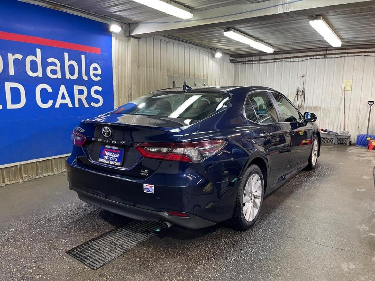 2022 BLUE TOYOTA CAMRY AWD LE LE (4T1C11BK0NU) with an 2.5L engine, Automatic transmission, located at 2525 S. Cushman, Fairbanks, AK, 99701, (907) 452-5707, 64.824036, -147.712311 - Photo#2