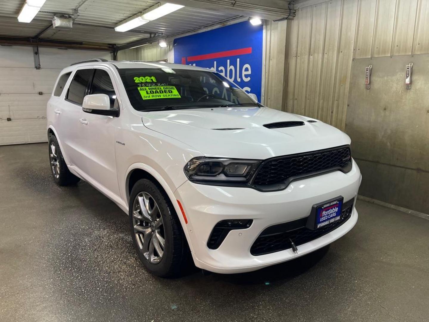 2021 WHITE DODGE DURANGO R/T (1C4SDJCT2MC) with an 5.7L engine, Automatic transmission, located at 2525 S. Cushman, Fairbanks, AK, 99701, (907) 452-5707, 64.824036, -147.712311 - Photo#0