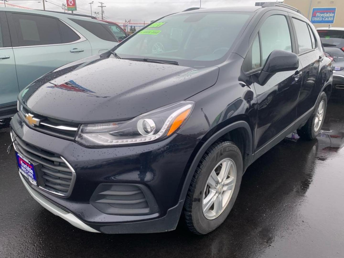 2021 BLUE CHEVROLET TRAX 1LT (KL7CJPSM7MB) with an 1.4L engine, Automatic transmission, located at 2525 S. Cushman, Fairbanks, AK, 99701, (907) 452-5707, 64.824036, -147.712311 - Photo#1